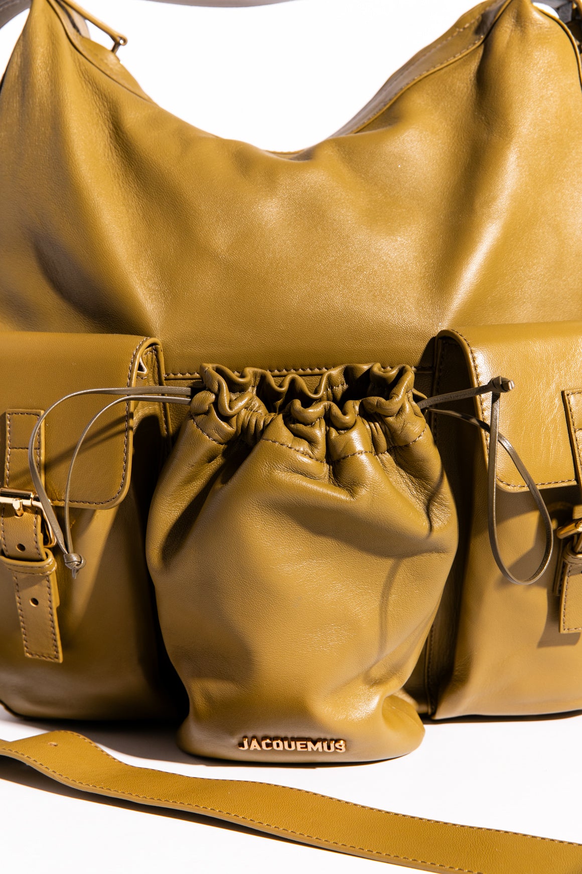 JACQUEMUS Olive Utility Shoulder Bag