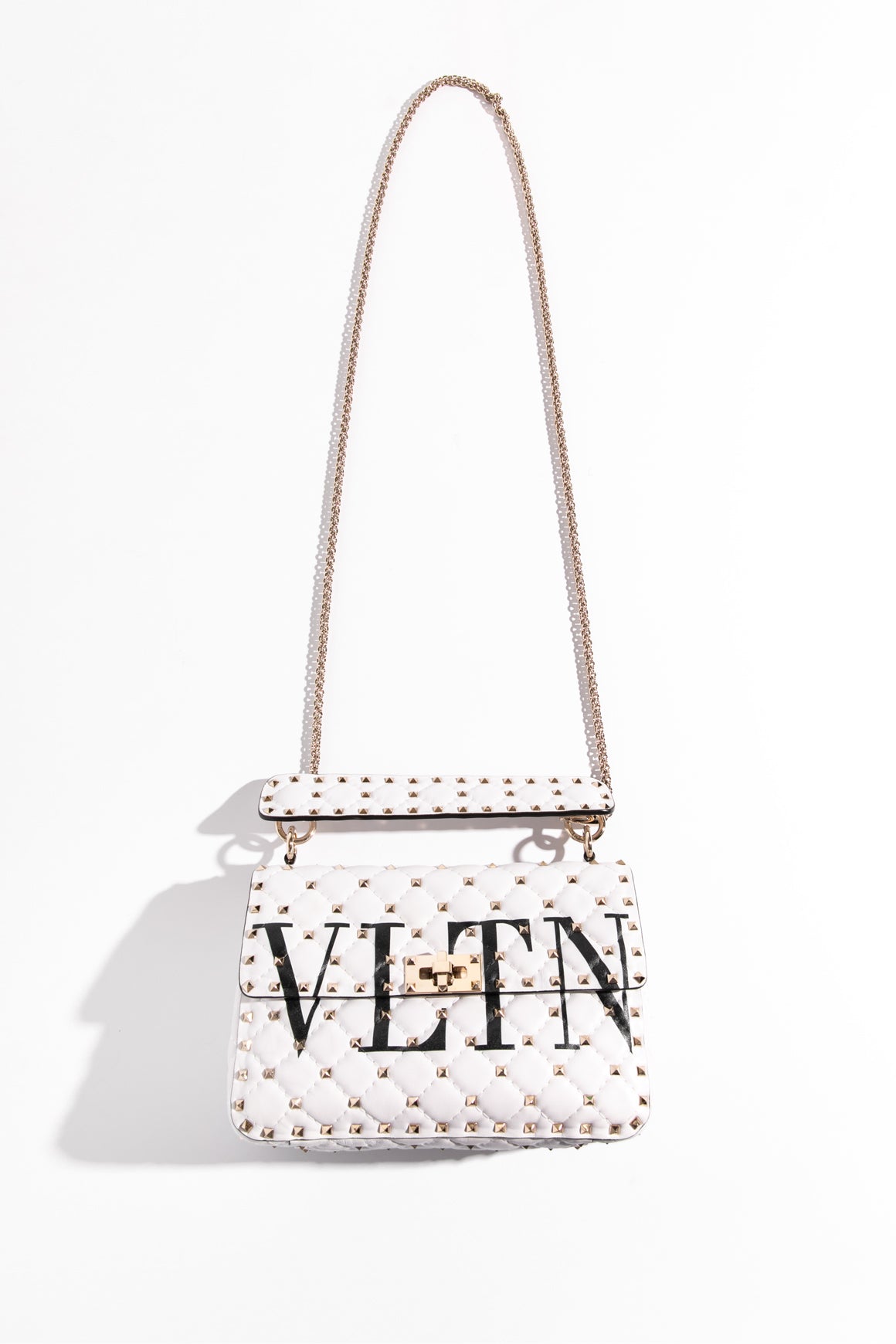 VALENTINO White Rockstud Bag