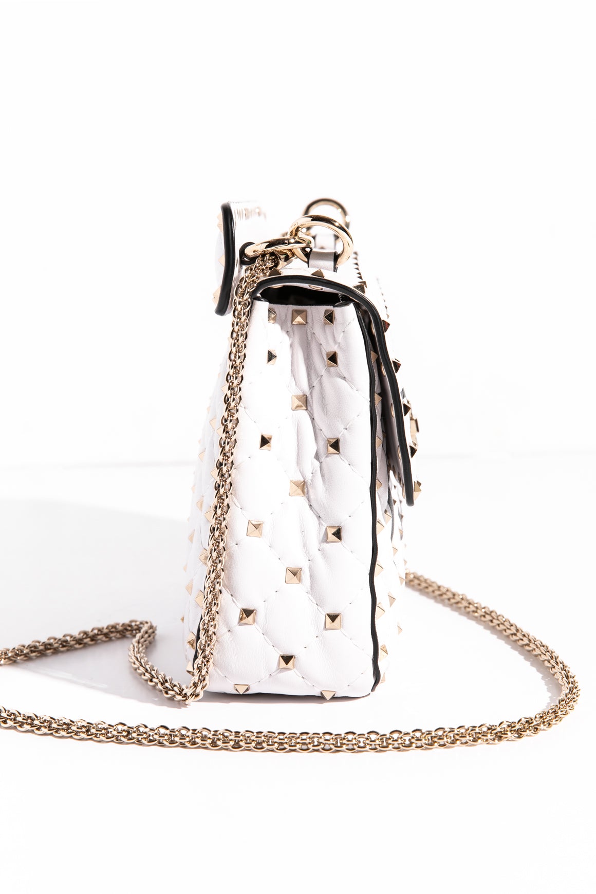 VALENTINO White Rockstud Bag