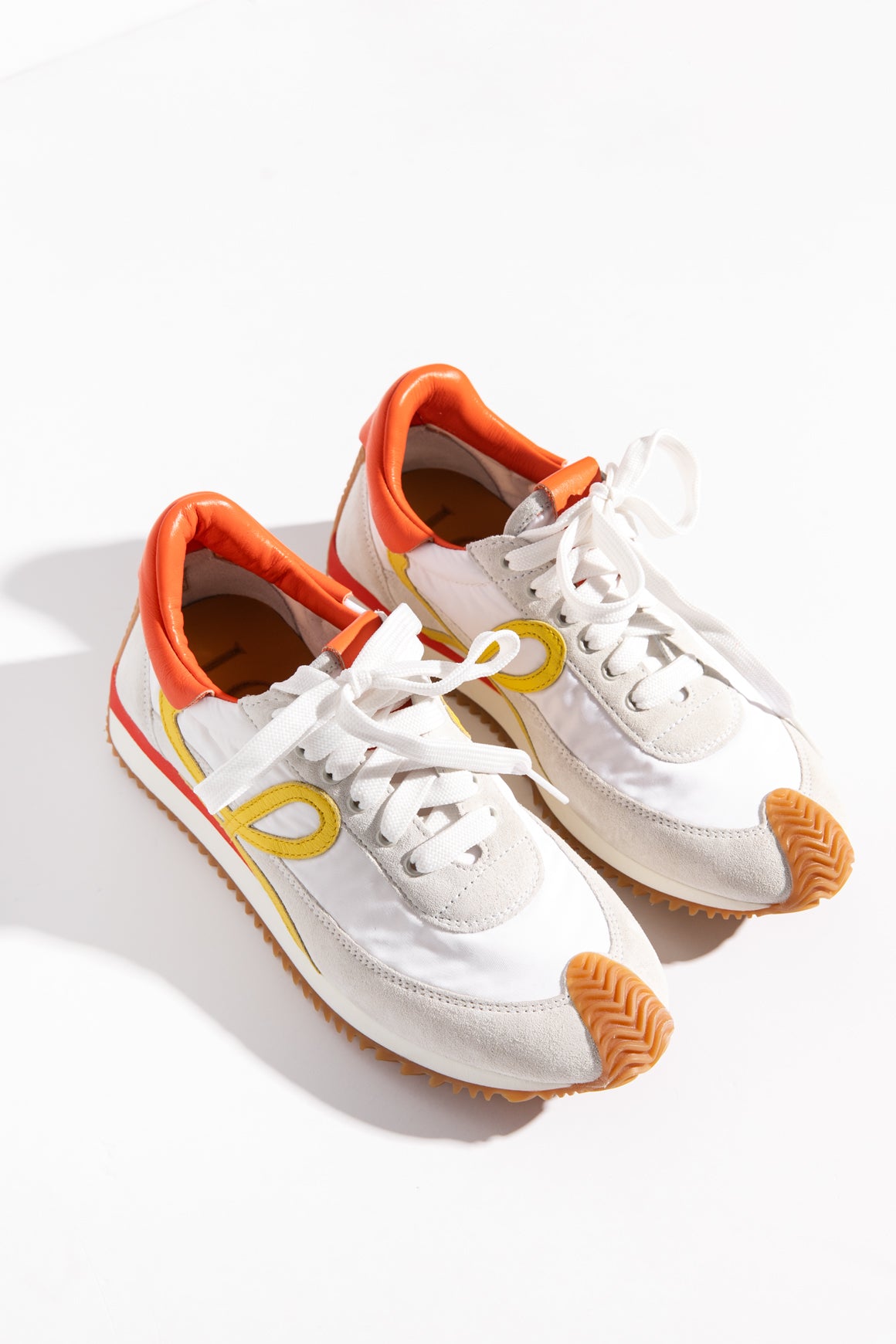 LOEWE Orange & White Sneakers (Sz. 36)