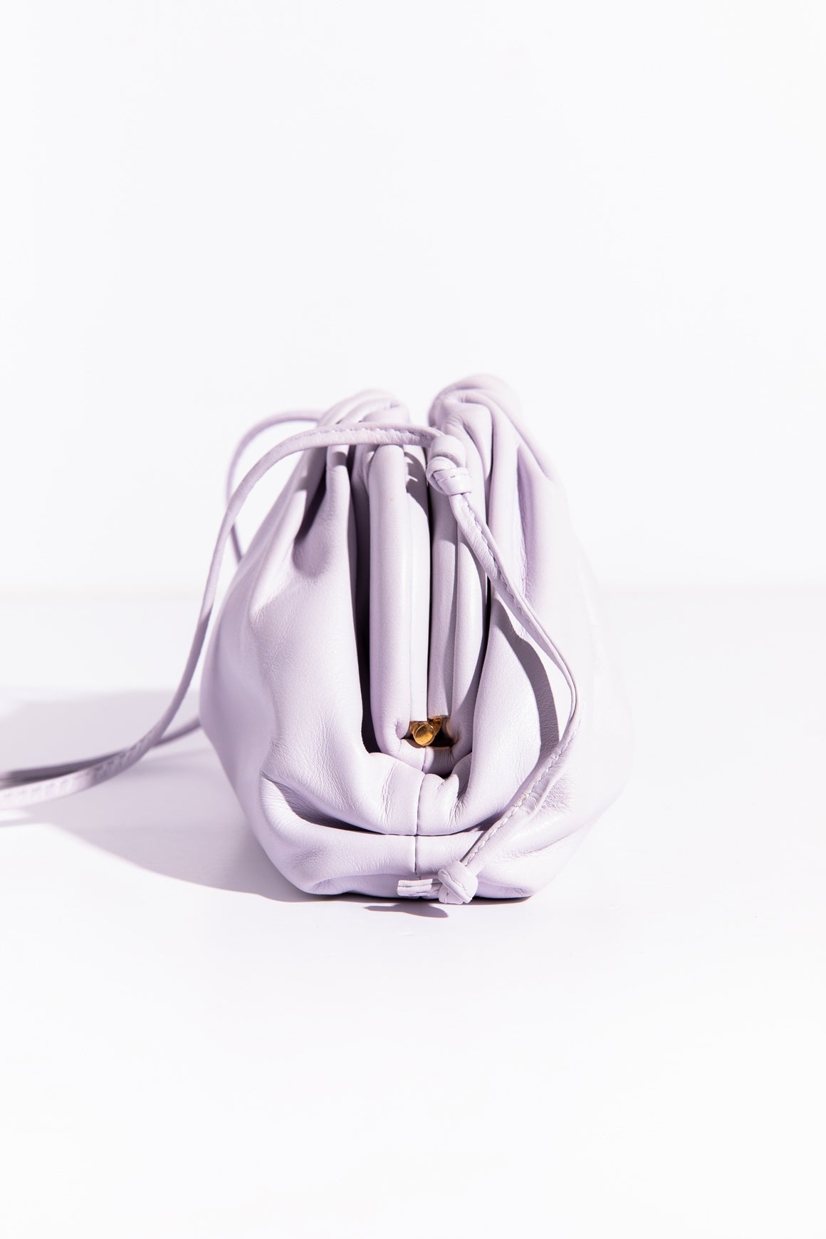 BOTTEGA VENETA Lilac Mini Pouch Bag