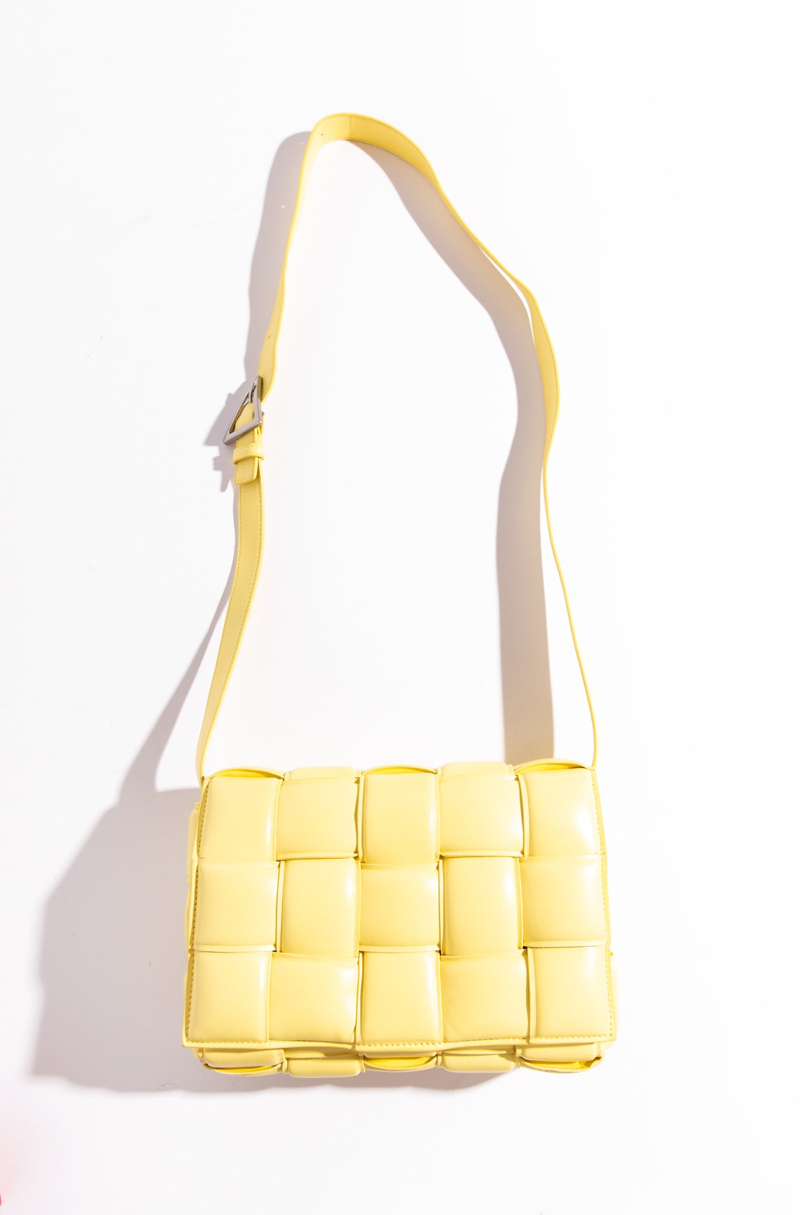 BOTTEGA VENETA Yellow Padded Casette Bag