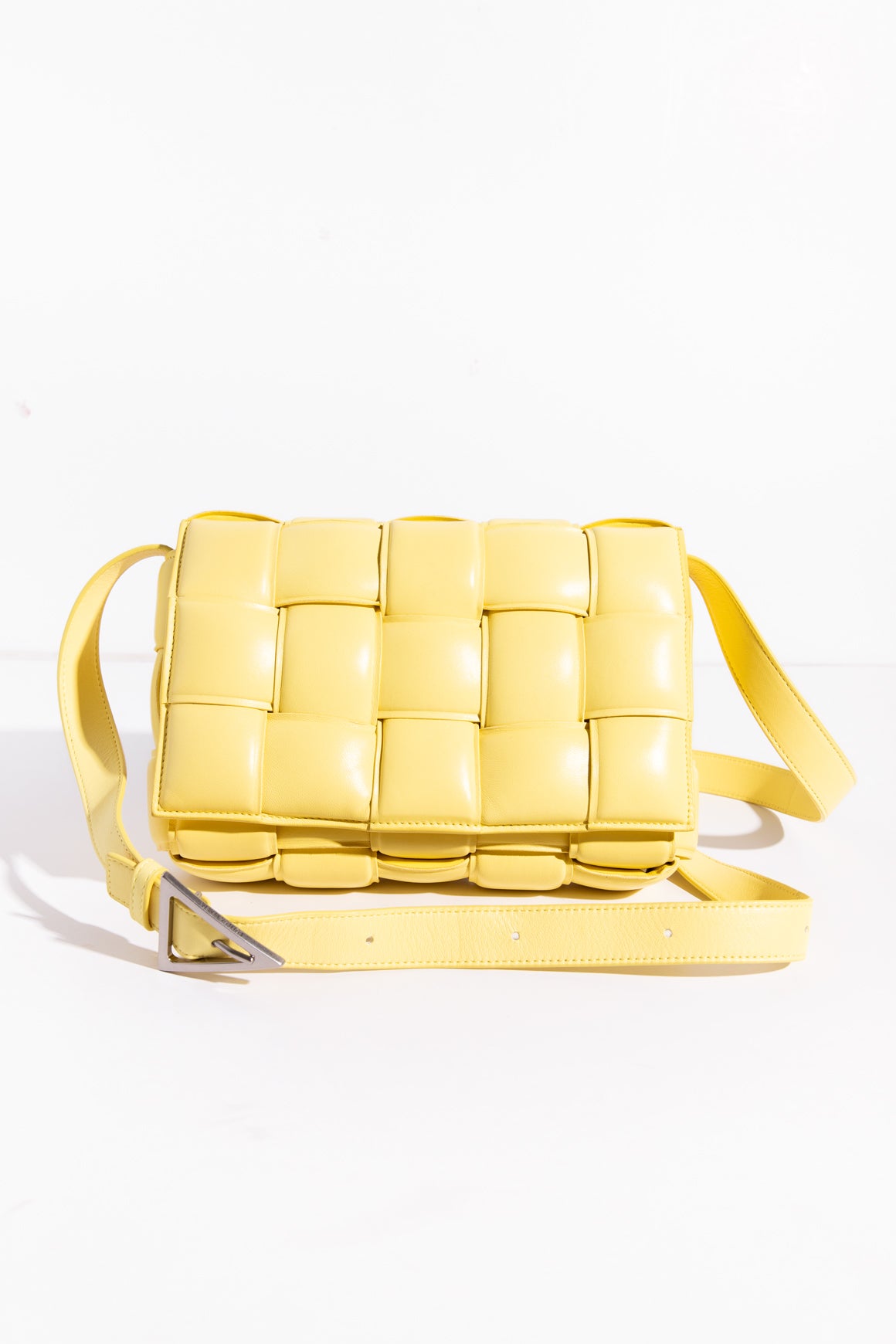 BOTTEGA VENETA Yellow Padded Casette Bag