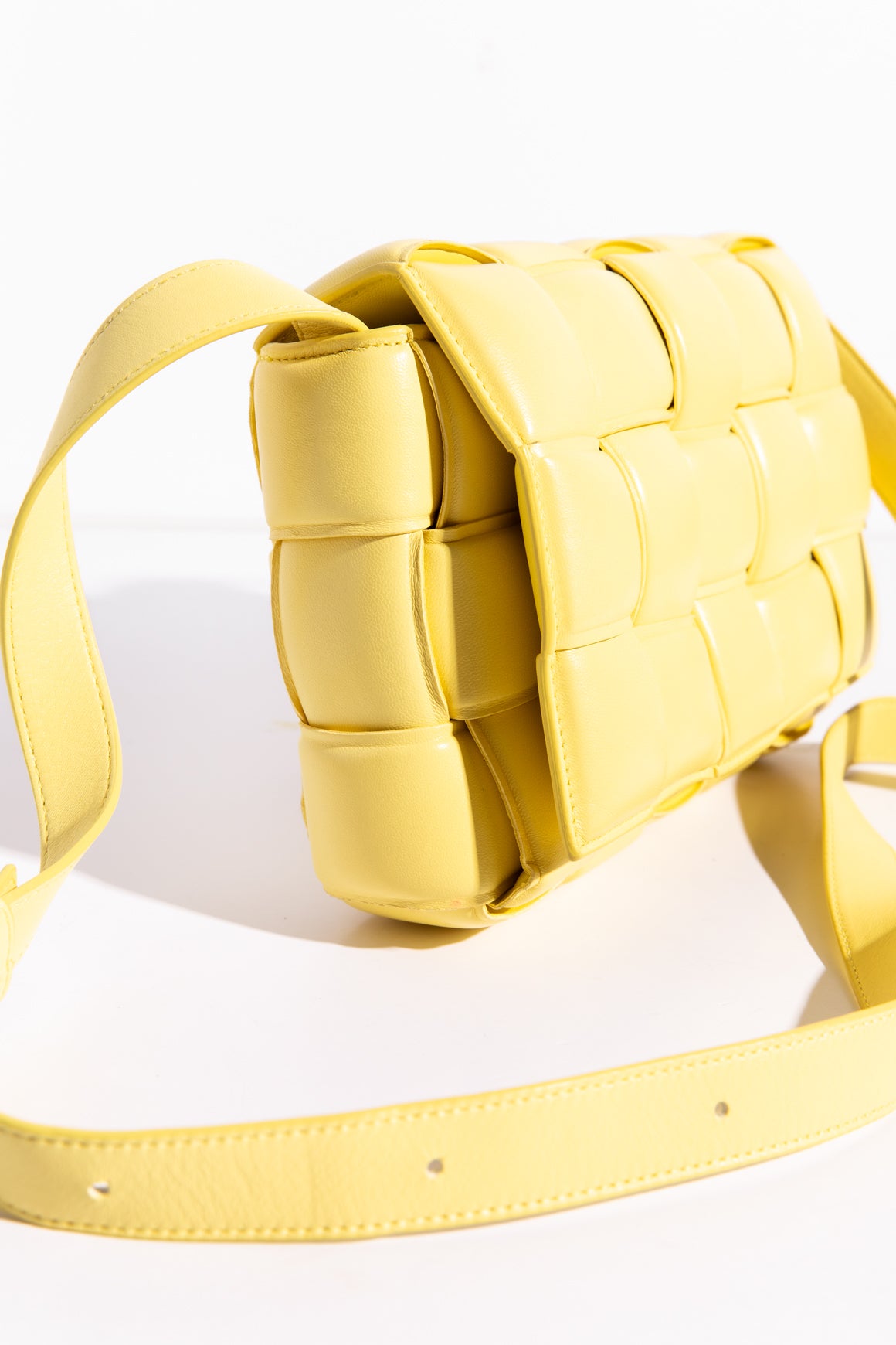 BOTTEGA VENETA Yellow Padded Casette Bag