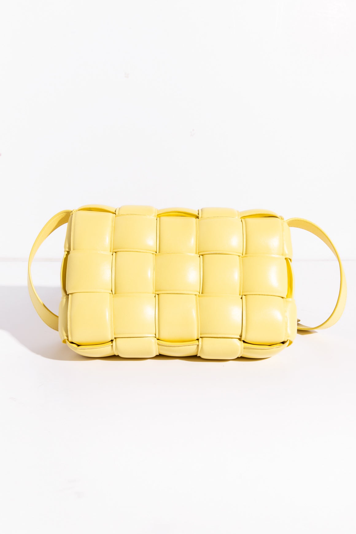 BOTTEGA VENETA Yellow Padded Casette Bag