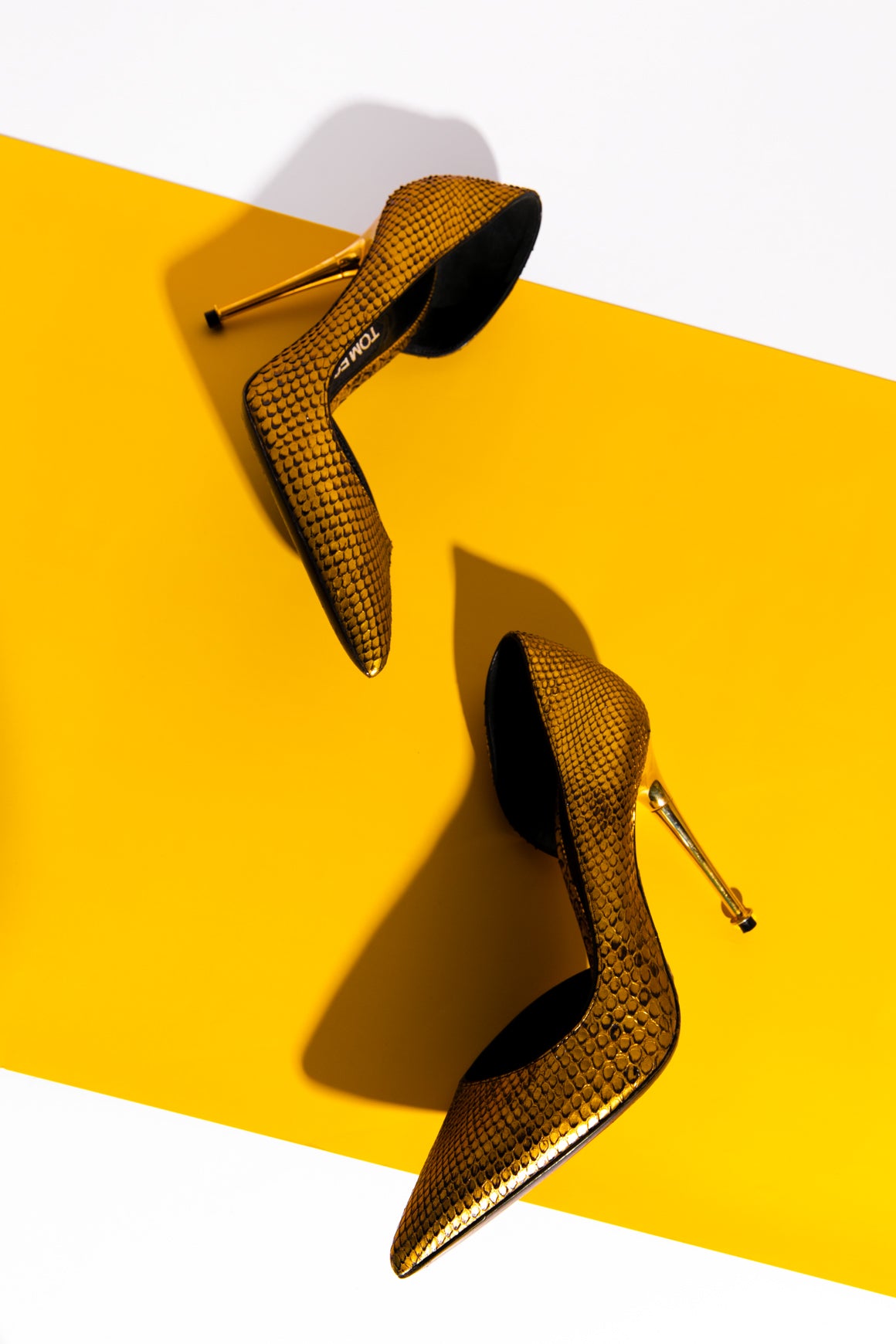 TOM FORD Gold Scaled Pumps (Sz. 36.5)