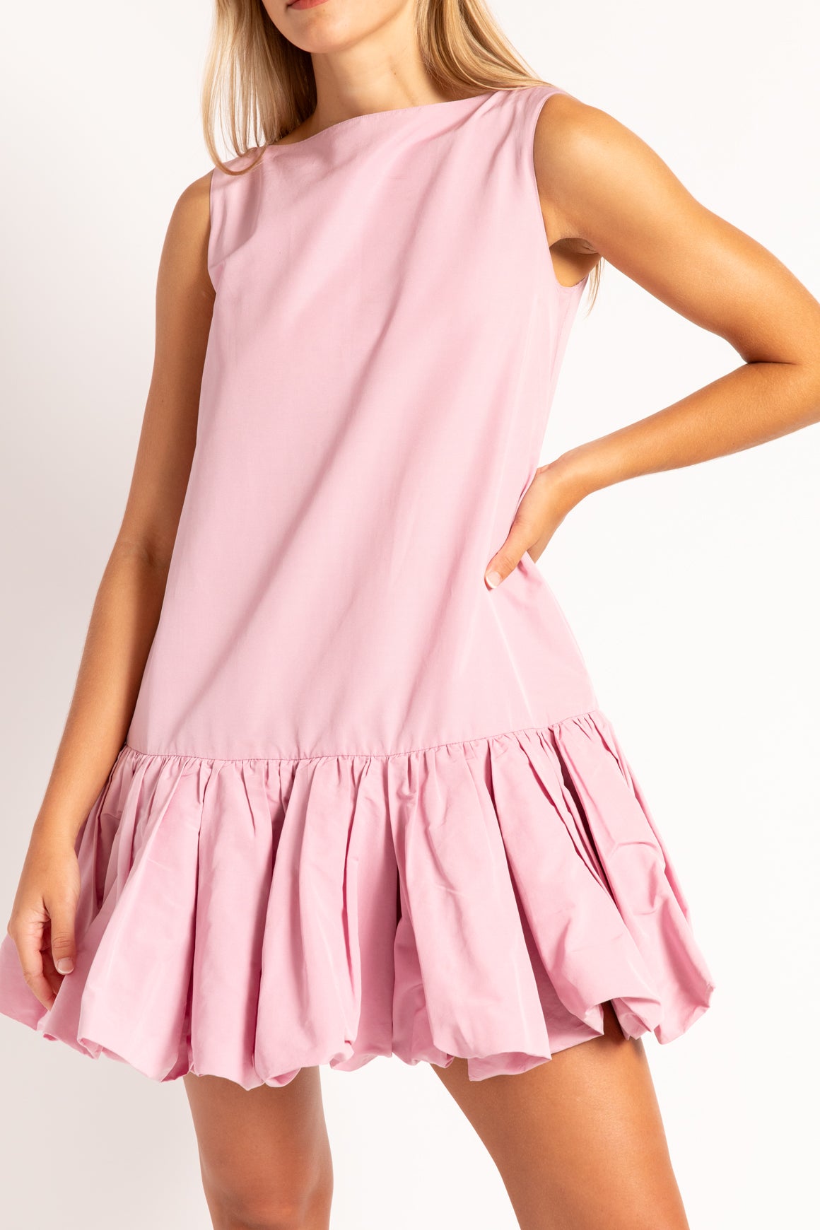VALENTINO Pink Drop Waist Dress