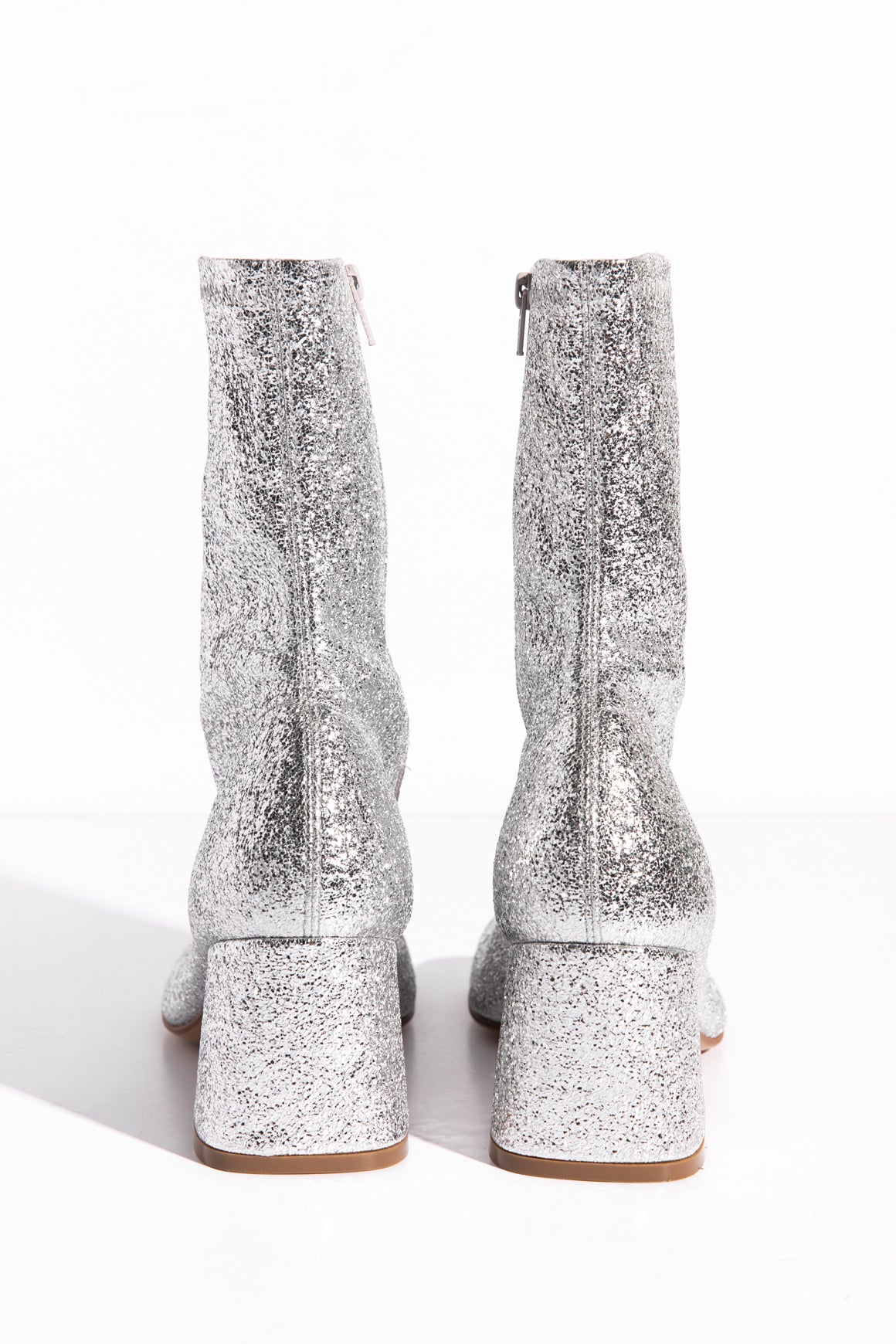 DRIES VAN NOTEN Silver Ankle Boots (Sz. 38) | MOSS Consignment
