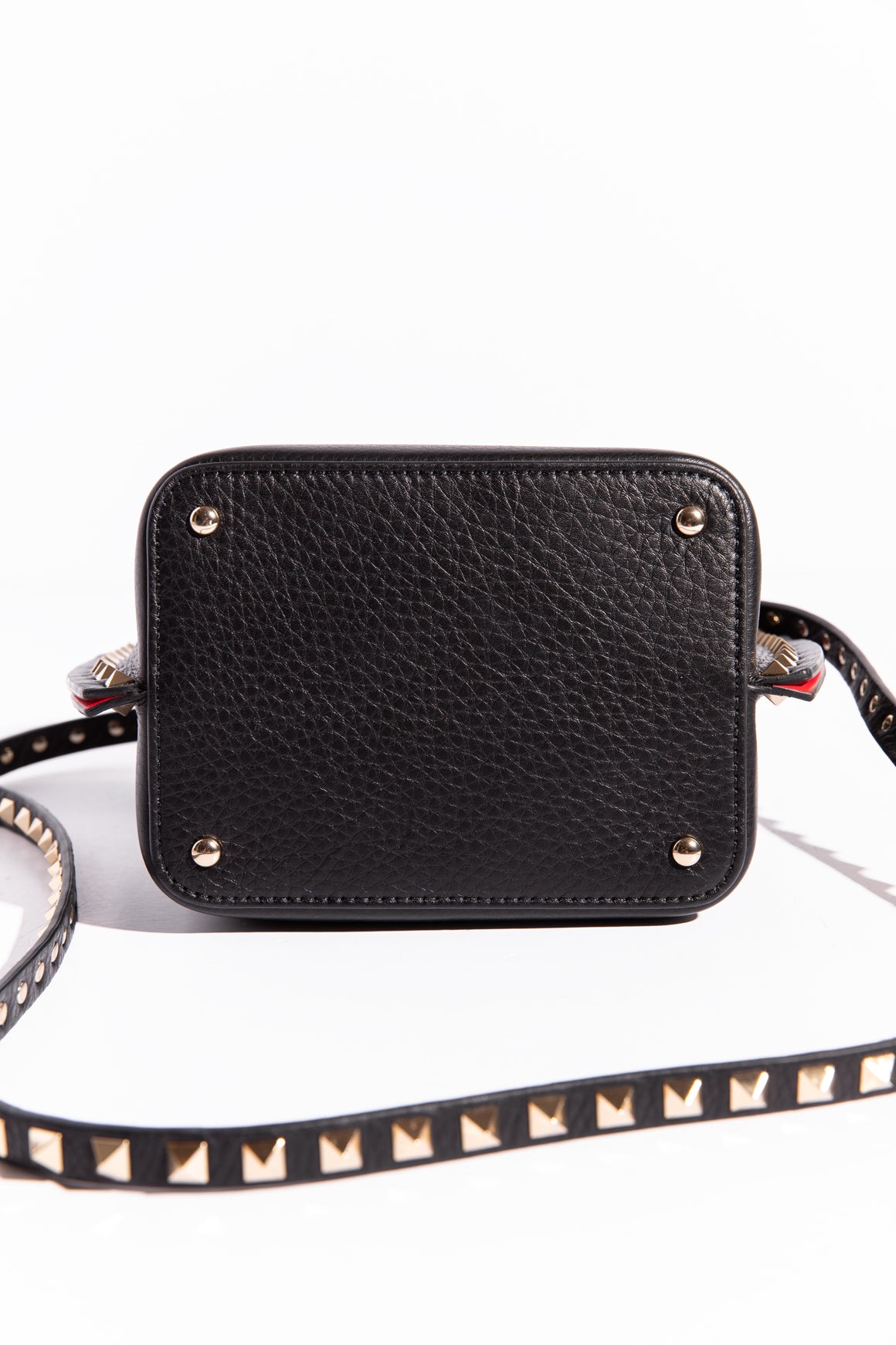 VALENTINO Black Rockstud Small Tote