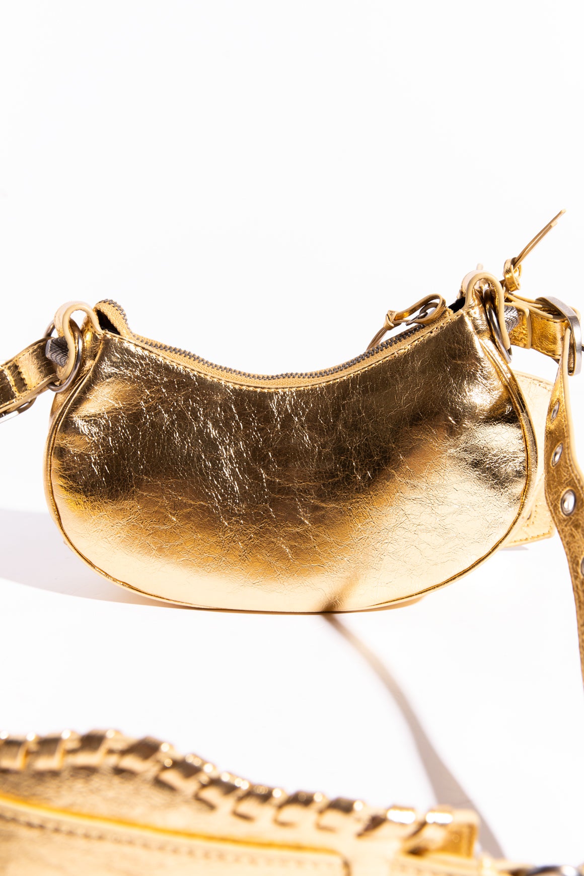 BALENCIAGA Gold Le Cagole Handbag