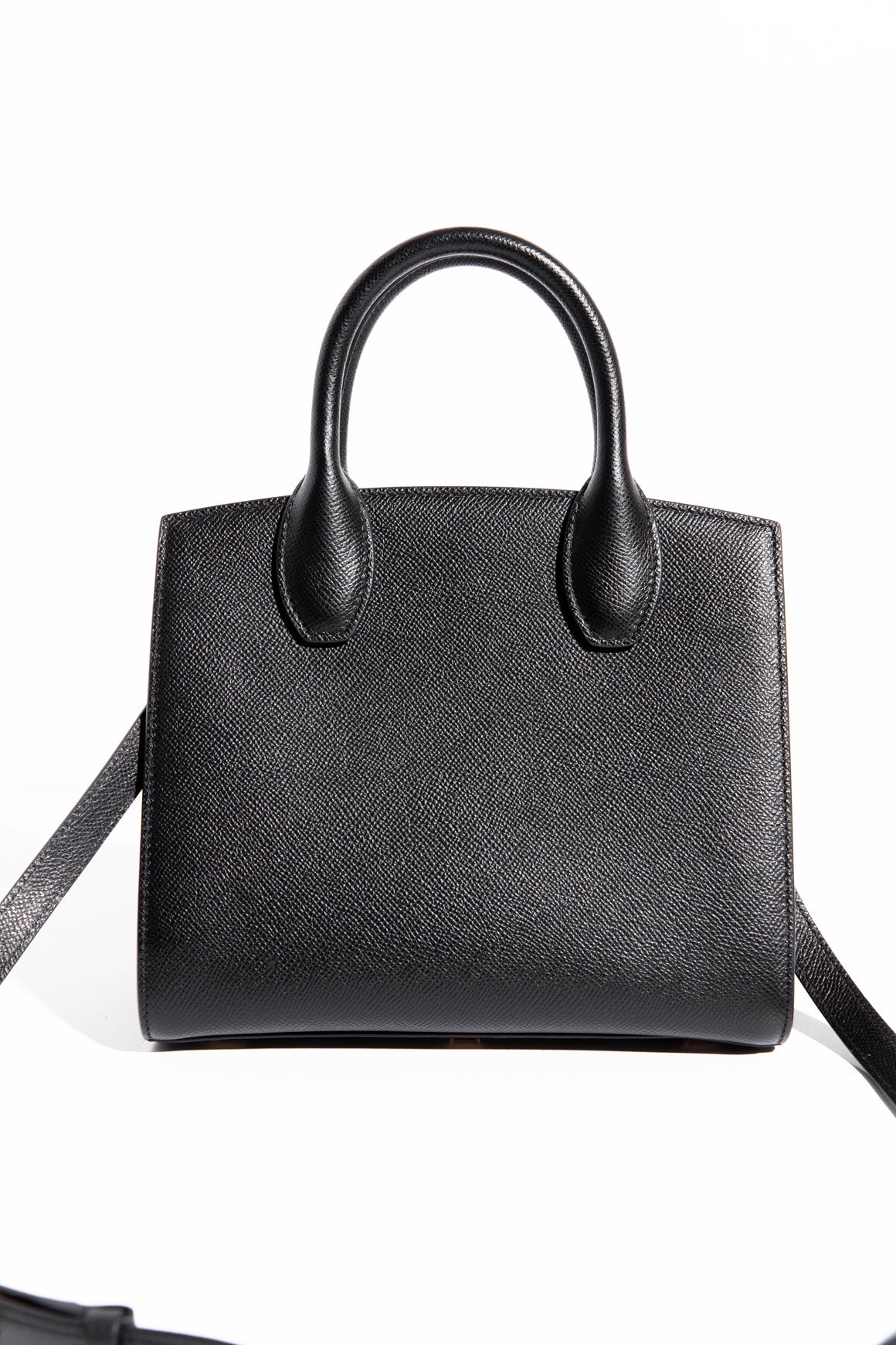 FERRAGAMO Black Small Studio Box Bag