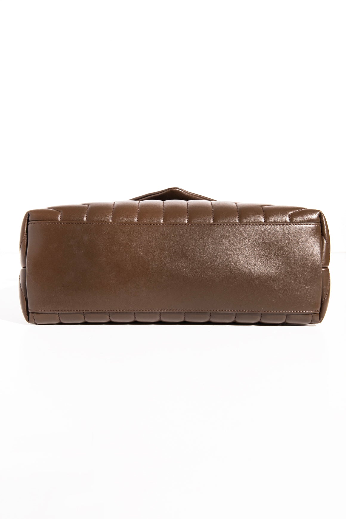 SAINT LAURENT Brown Leather LouLou Bag