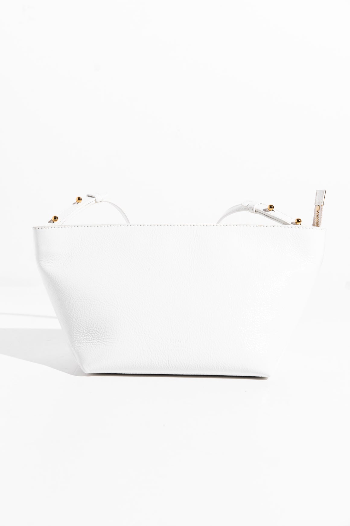 KHAITE Adeline Crinkled Patent Shoulder Bag