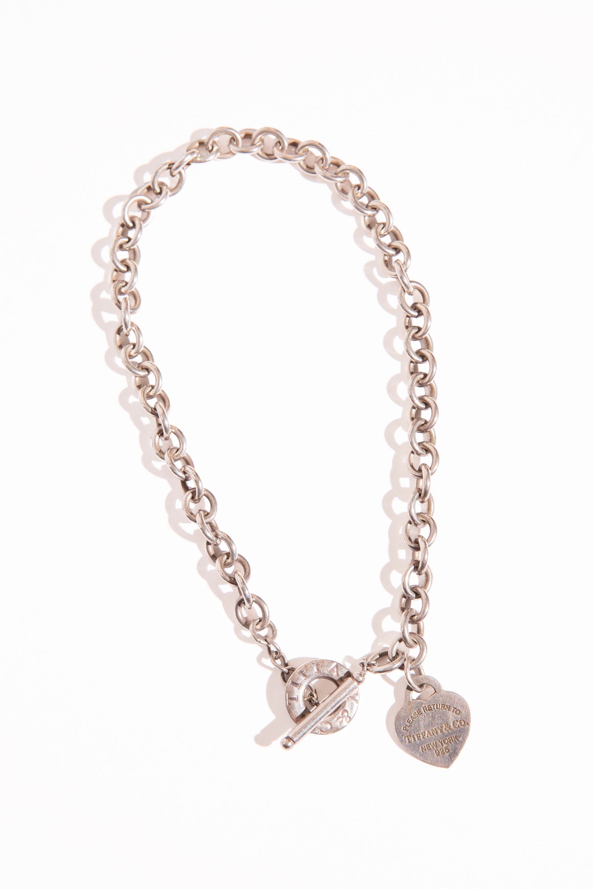 TIFFANY & CO. Heart Dog Tag Choker Necklace