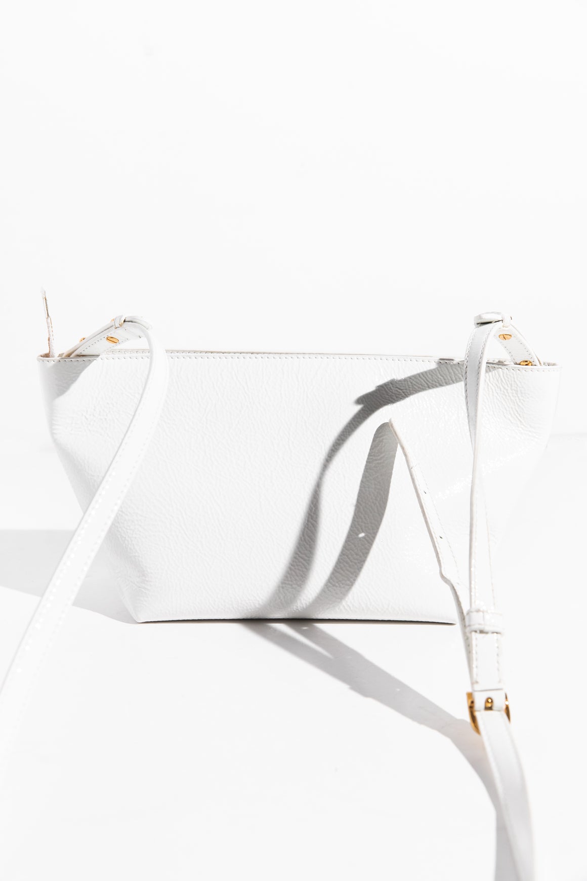 KHAITE Adeline Crinkled Patent Shoulder Bag