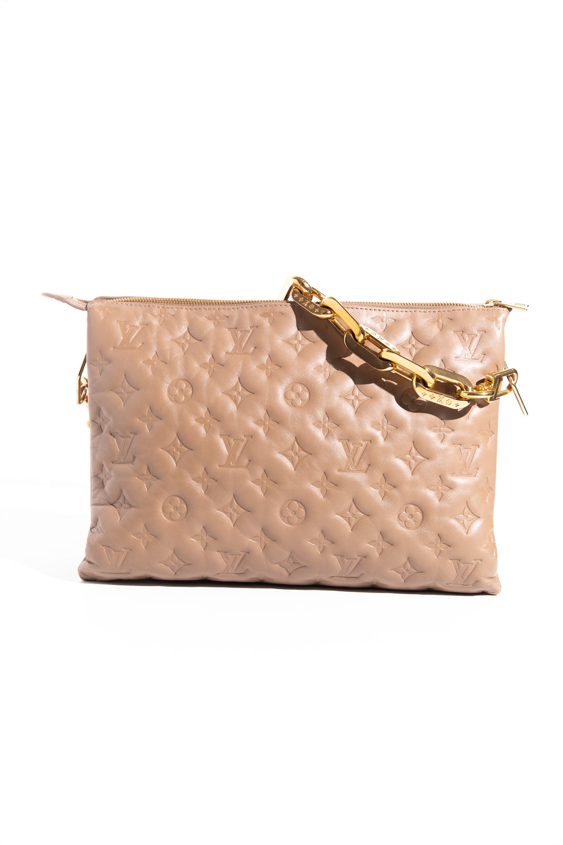 LOUIS VUITTON Taupe Coussin MM