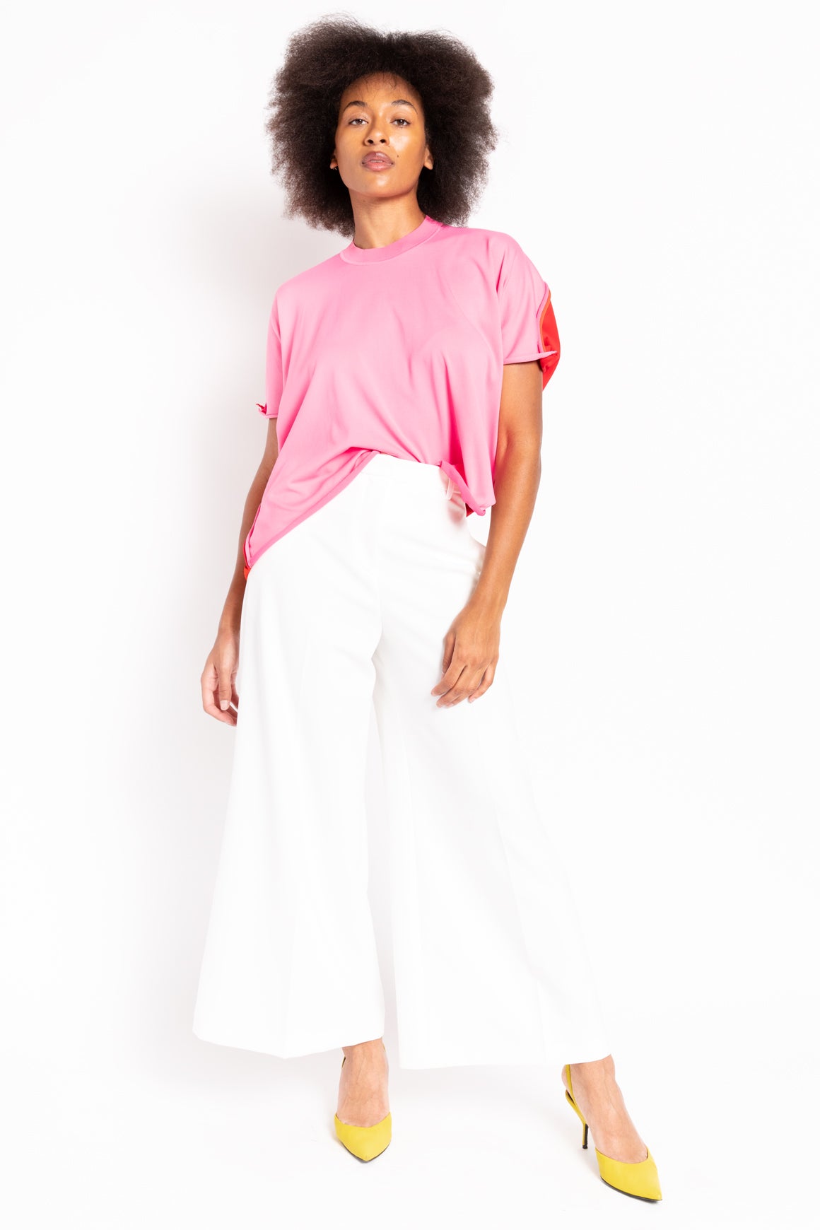 ROSETTA GETTY White Wide Leg Trousers