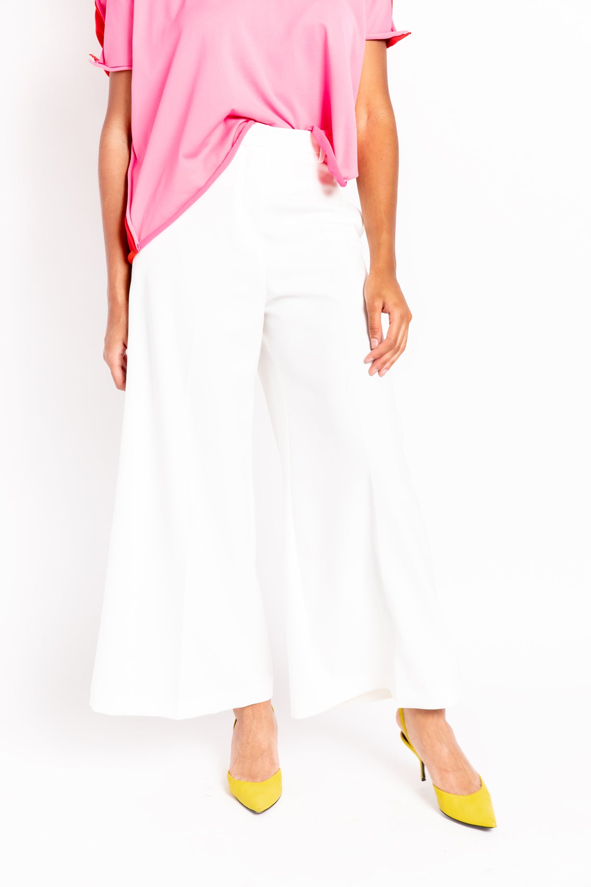 ROSETTA GETTY White Wide Leg Trousers