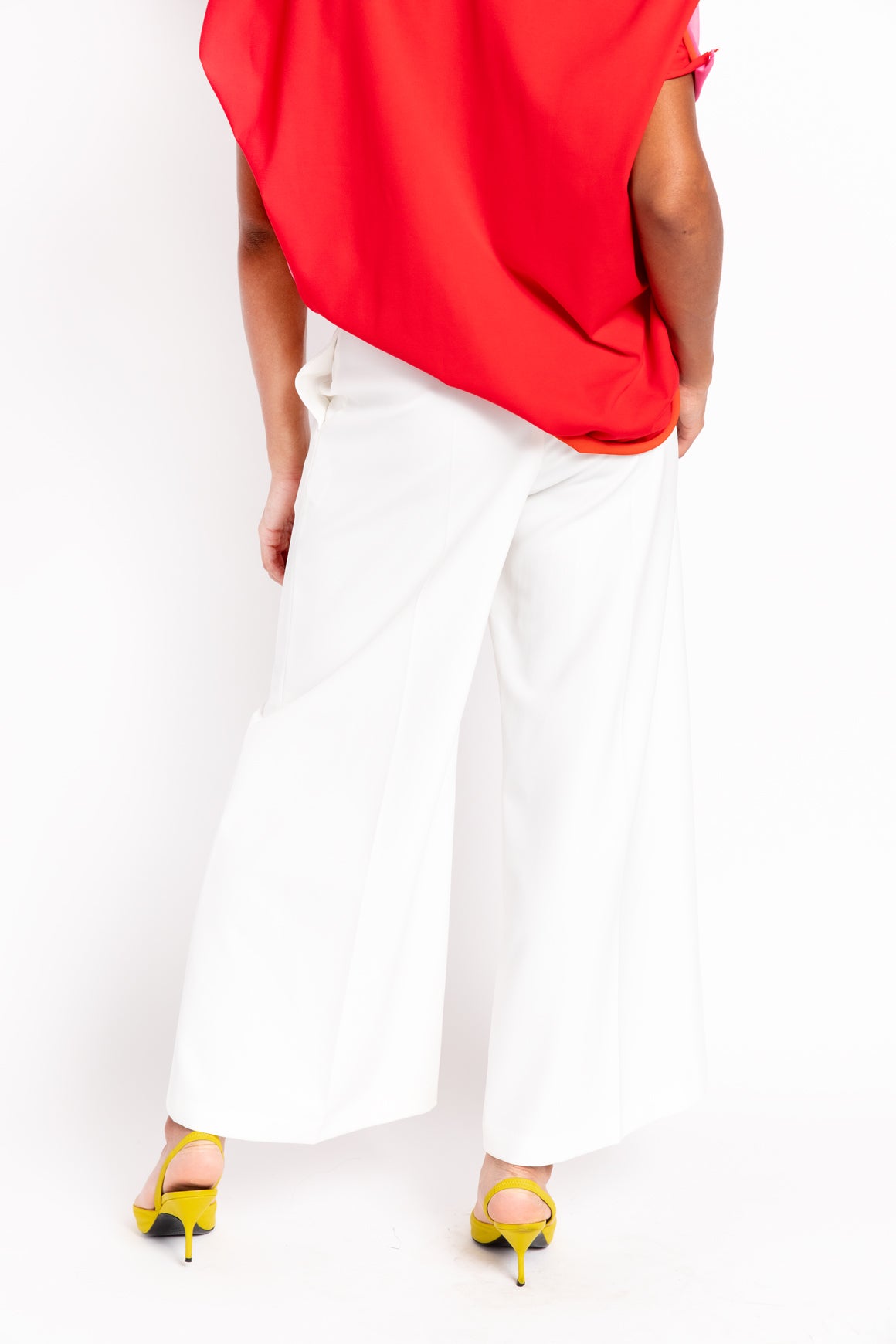 ROSETTA GETTY White Wide Leg Trousers