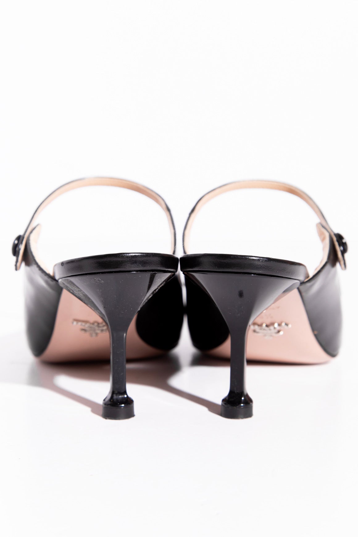 PRADA Maryjane Heeled Mules (Sz. 39.5)