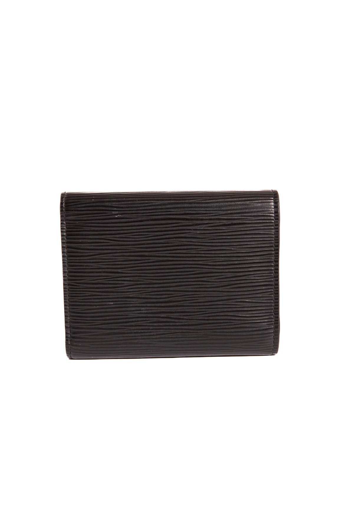 LOUIS VUITTON Black Epi Leather Grenelle Compact Wallet