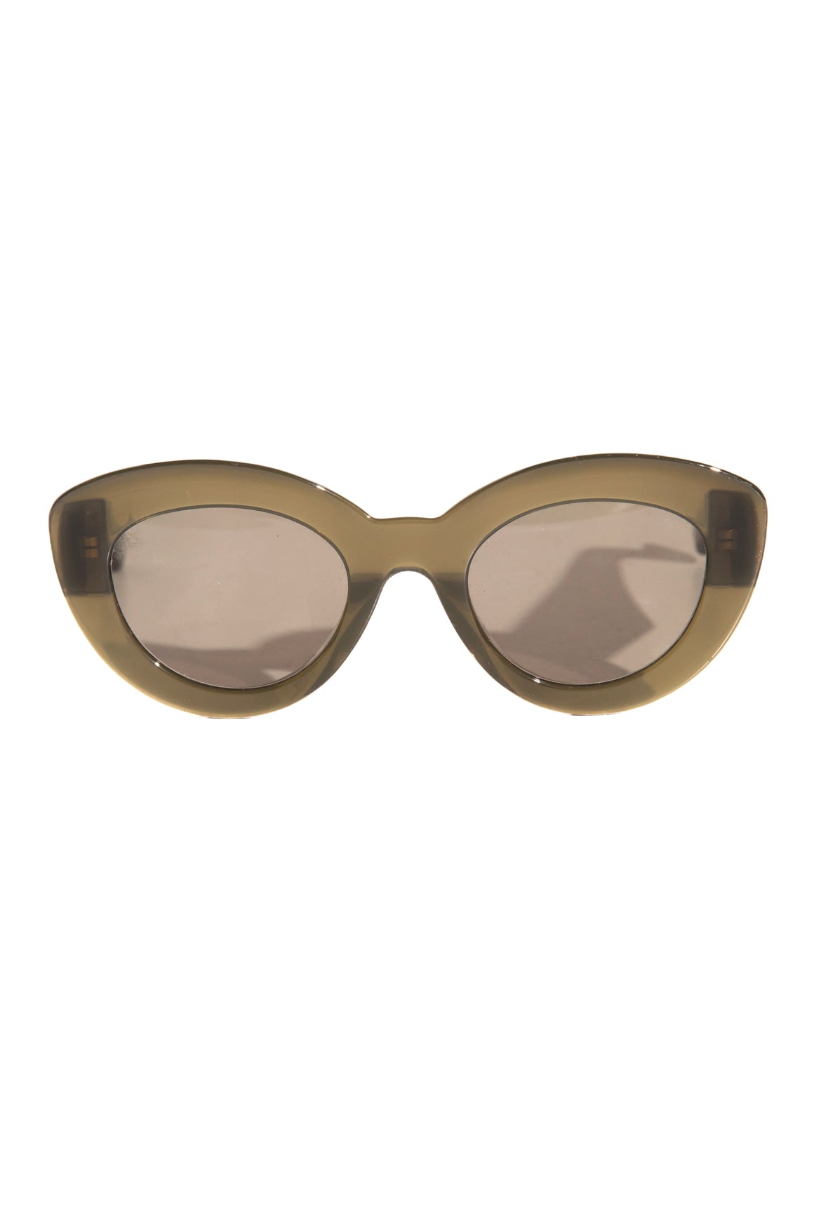 LOEWE Green Wide Cat Eye Sunglasses