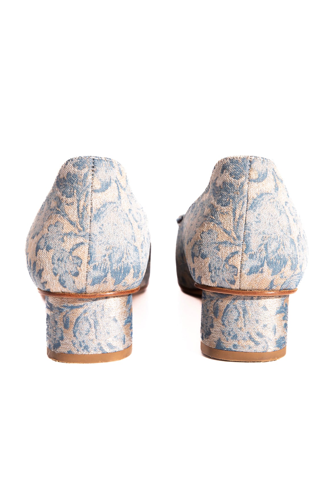 CHRISTIAN DIOR Jacquard Buckle Front Pumps (Sz. 37.5)