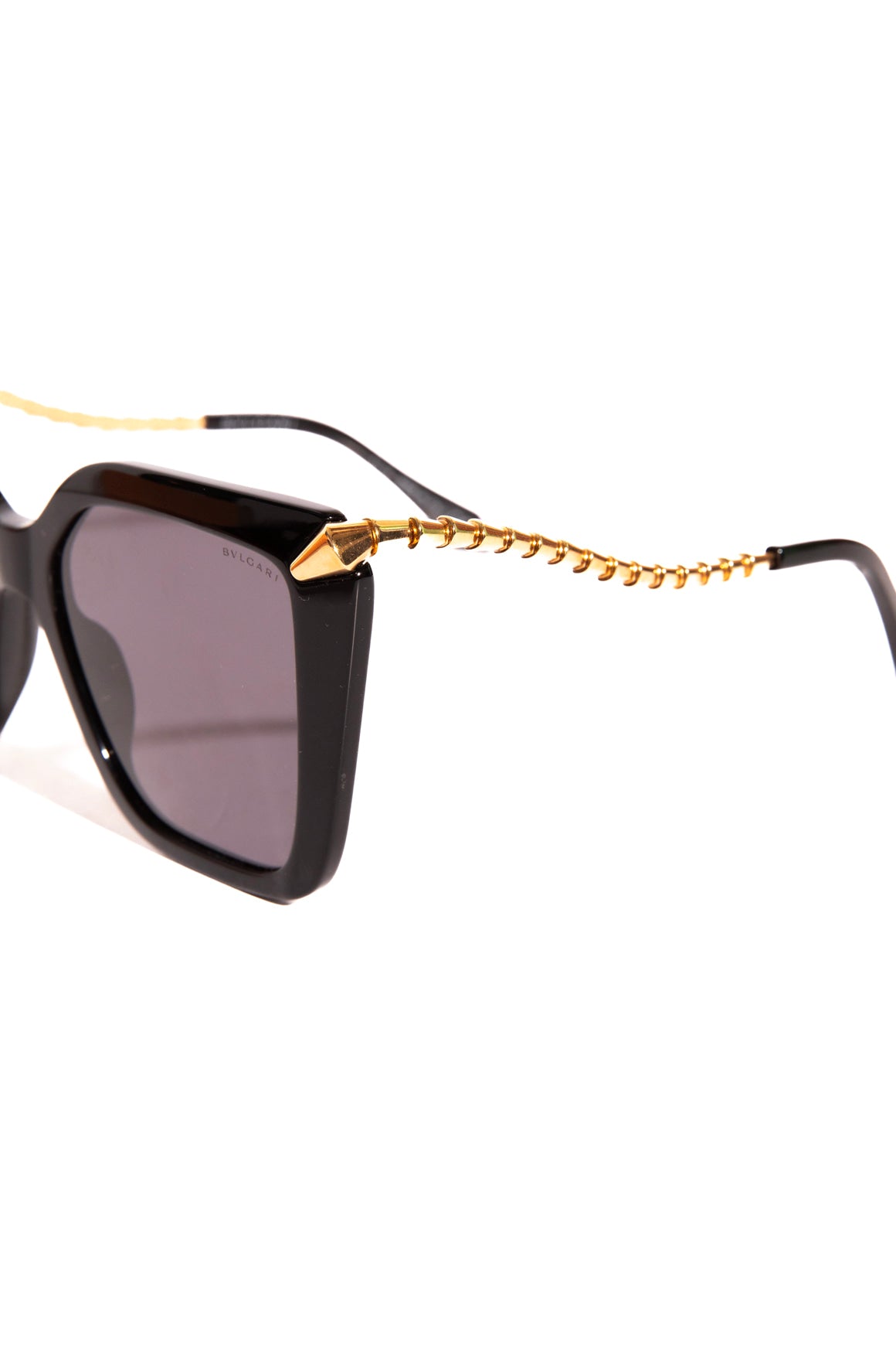 BVLGARI Black Serpenti Temple Sunglasses
