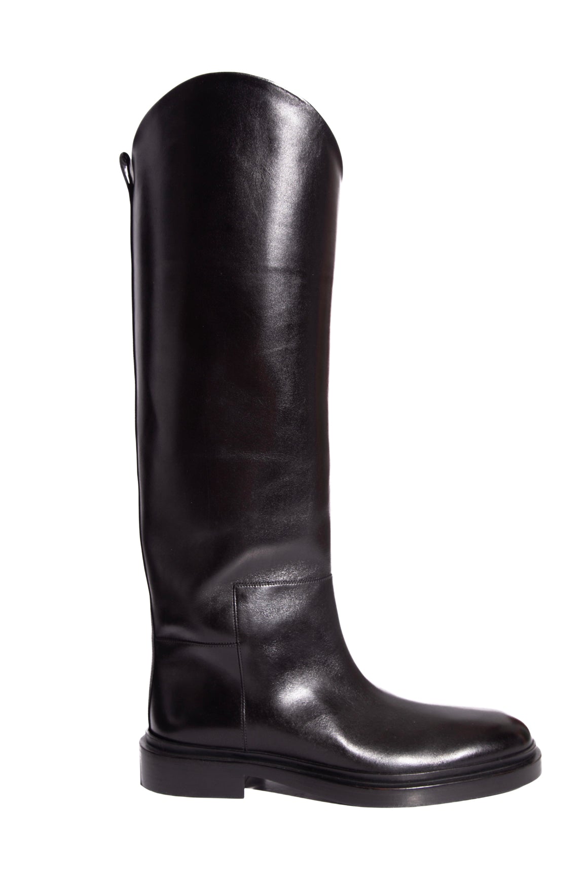 JIL SANDER Black Knee High Riding Boots (Sz.40)