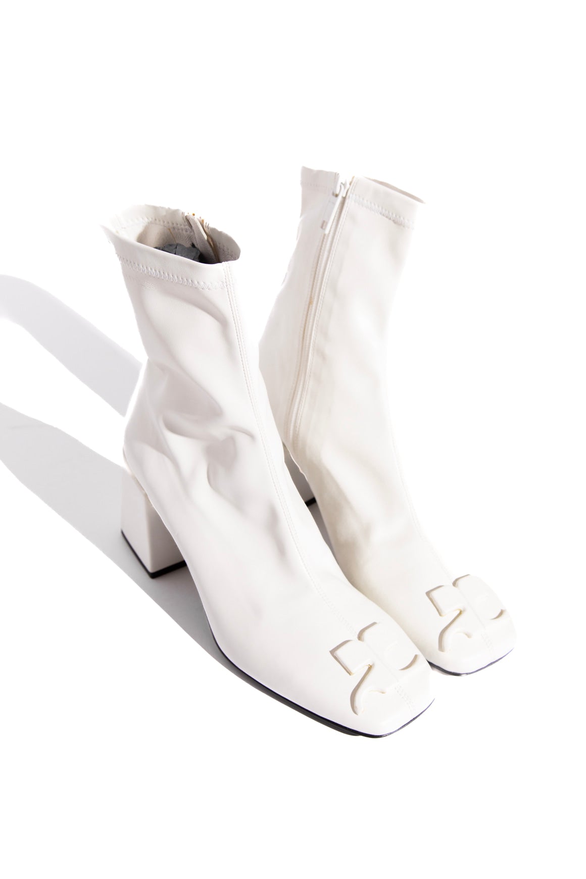 COURREGES White Sock Boots (Sz.40)