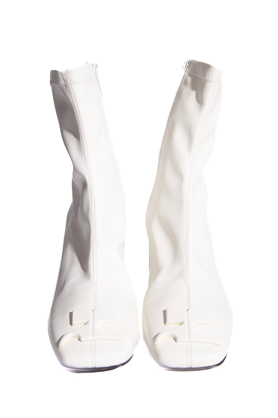 COURREGES White Sock Boots (Sz.40)
