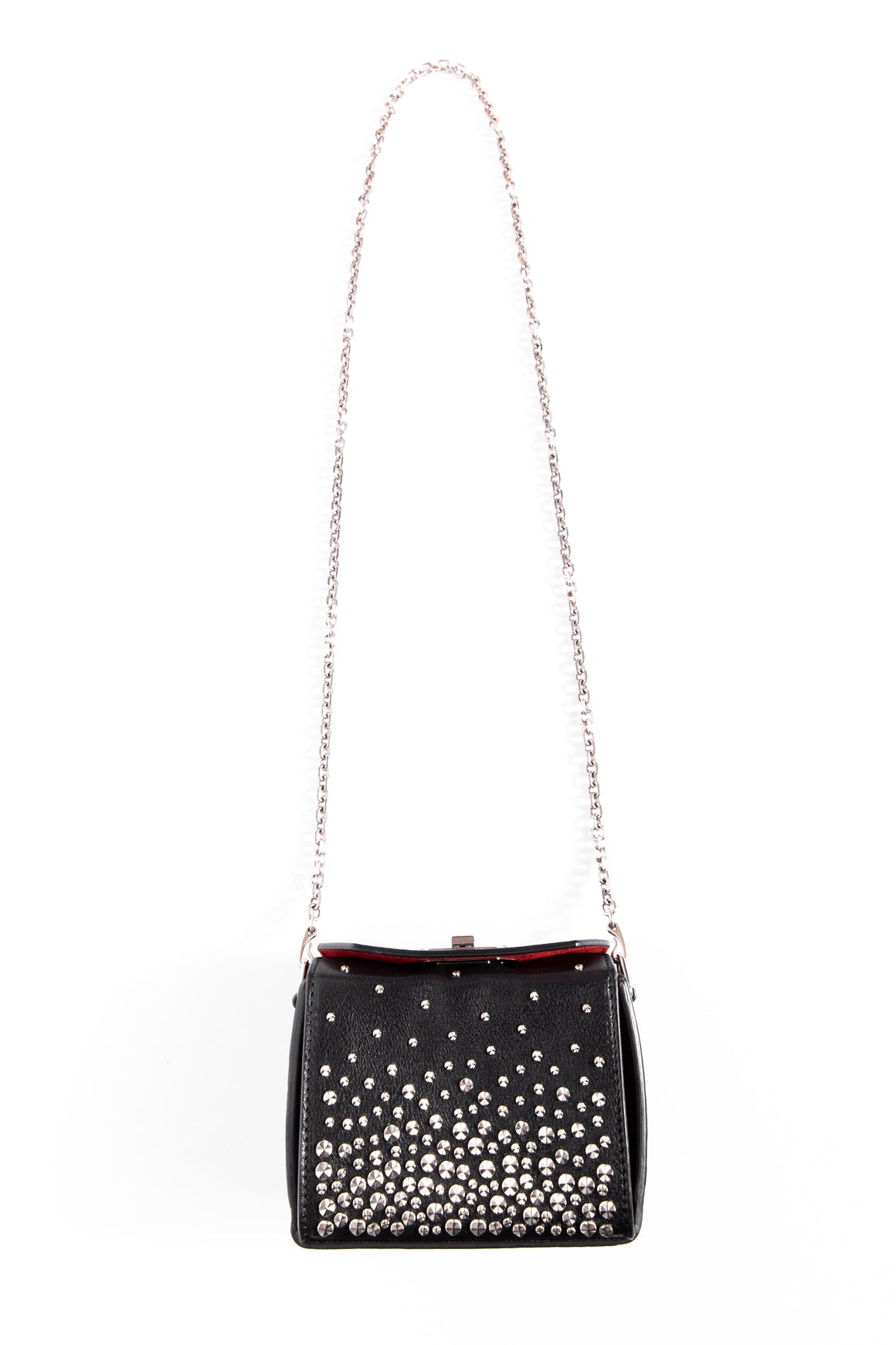 ALEXANDER MCQUEEN Black Studded Box 16 Bag