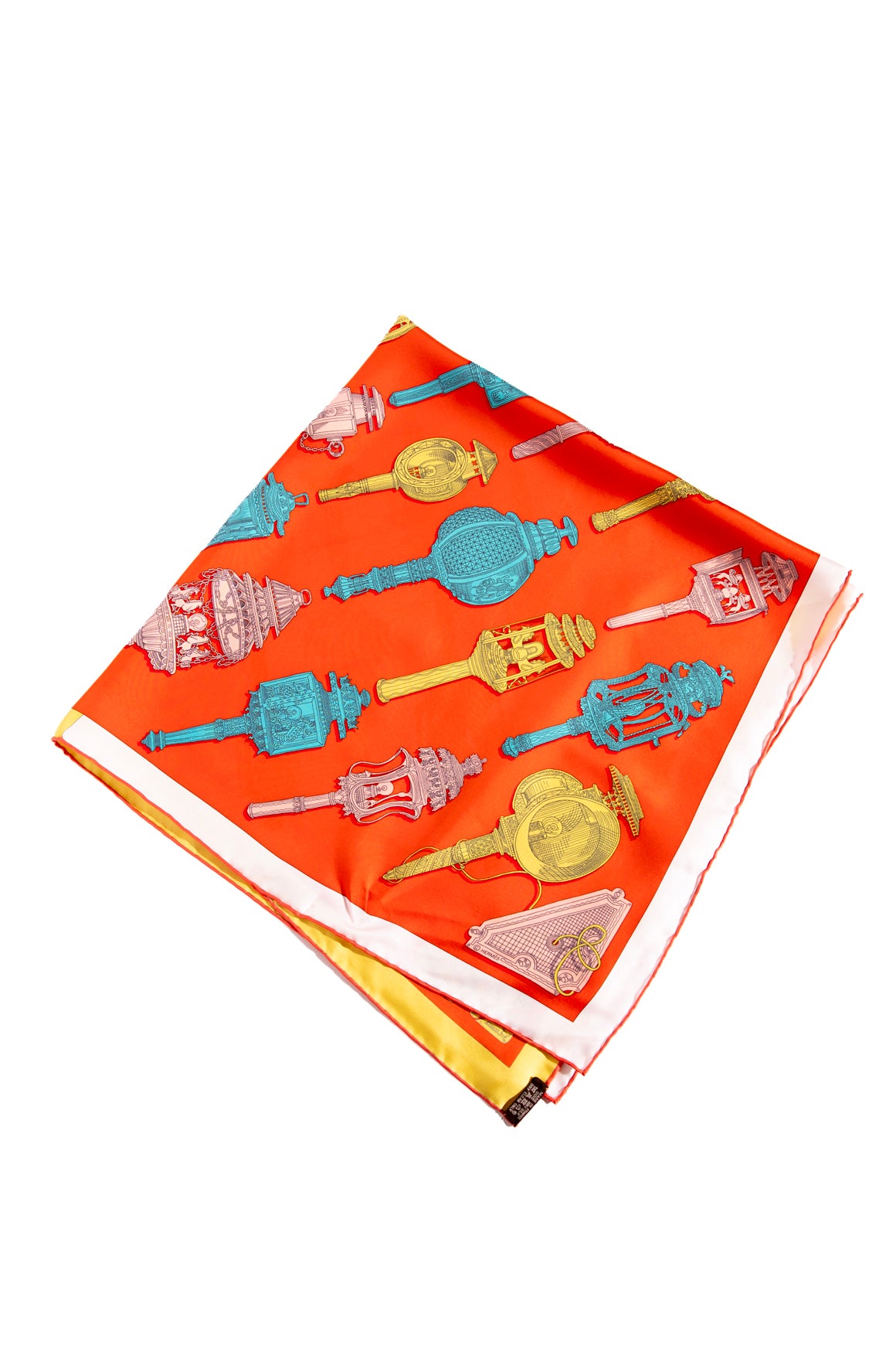 HERMES "Merveilleuses Lanternes" Large Silk Scarf