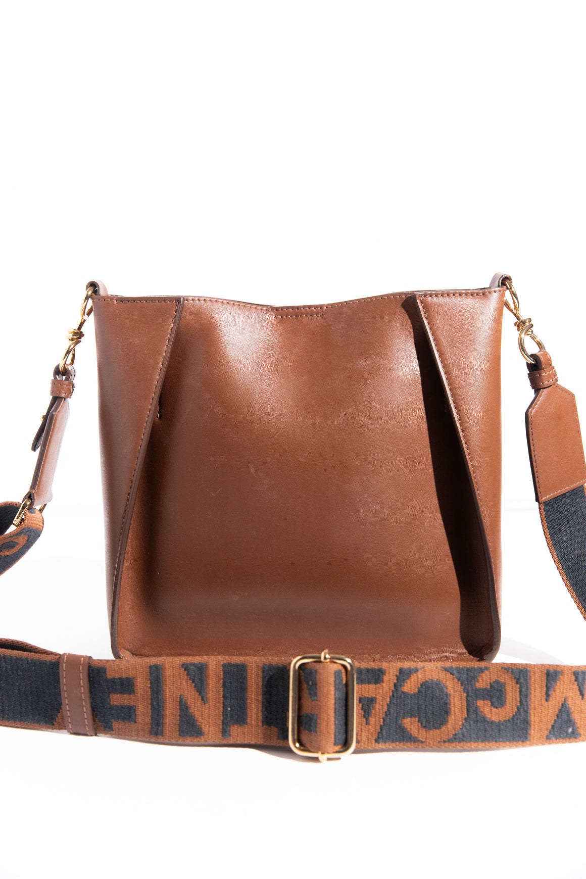 STELLA MCCARTNEY Brown Logo Crossbody