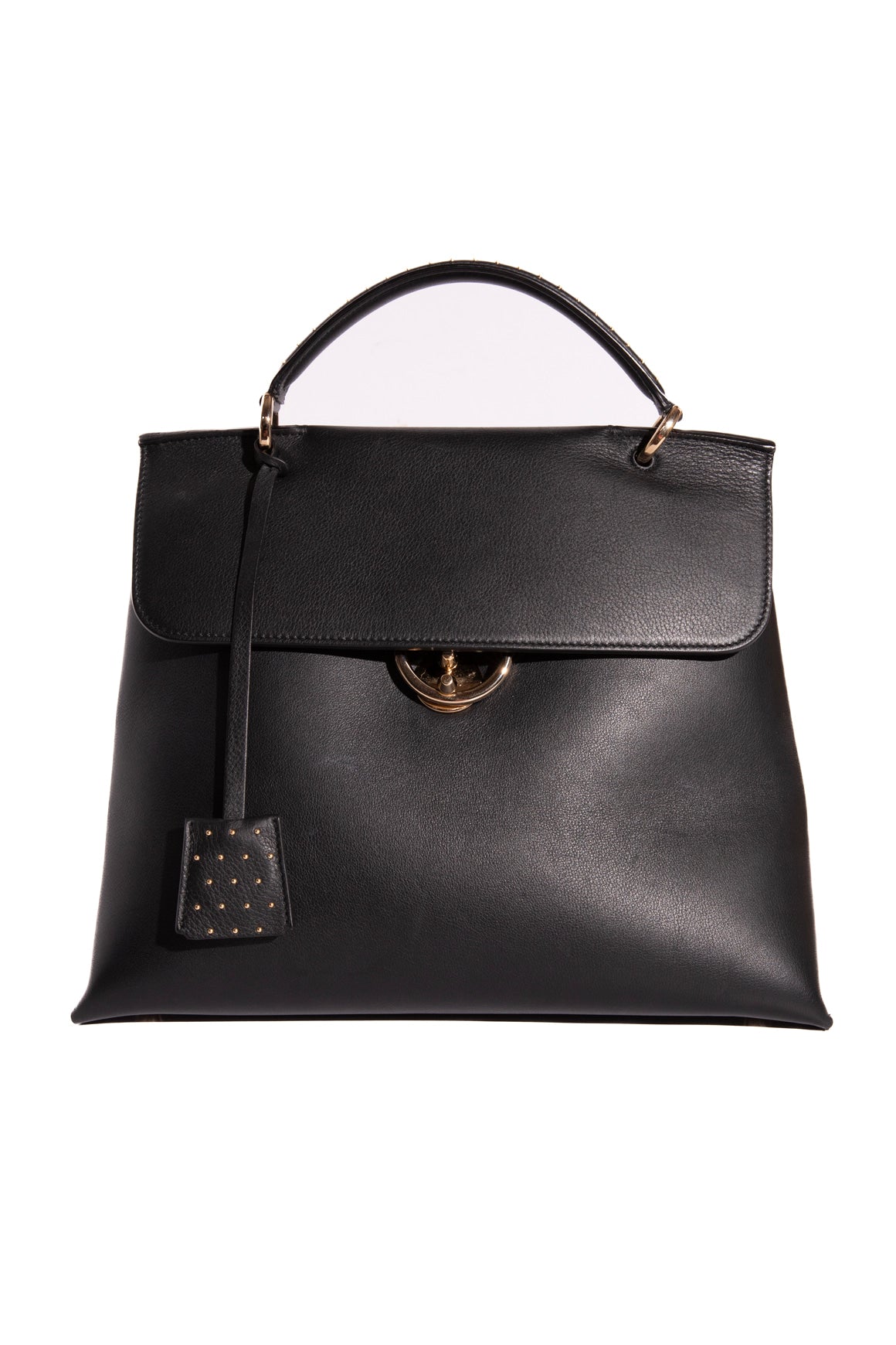 FERRAGAMO Black Jet Set Handle Bag