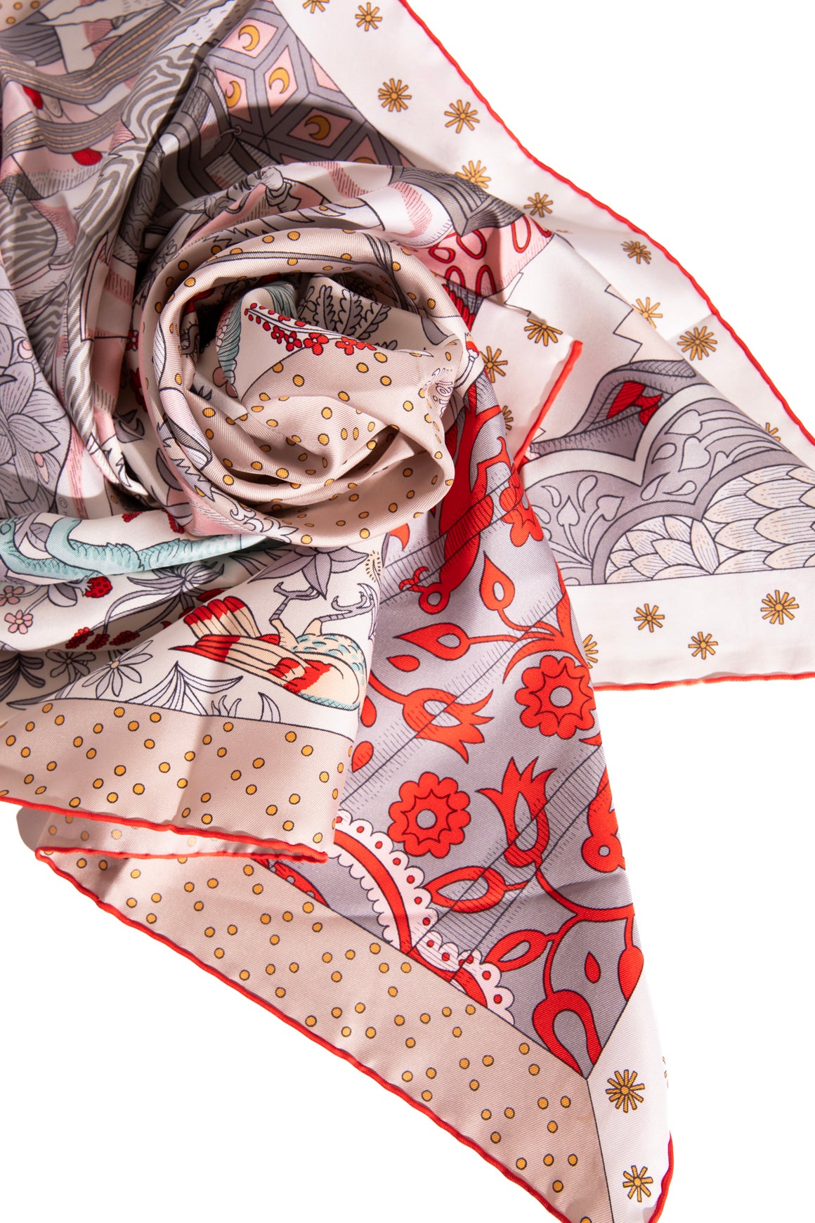 HERMES "Le Premier Chant" Large Square Scarf