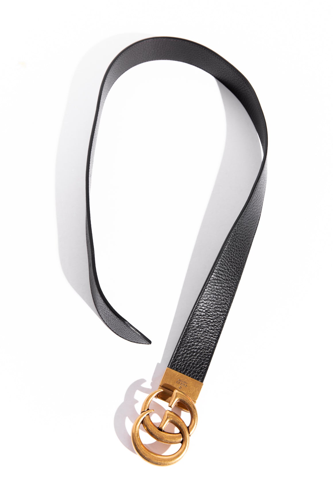 GUCCI Black/Brown GG Marmont Reversible Belt