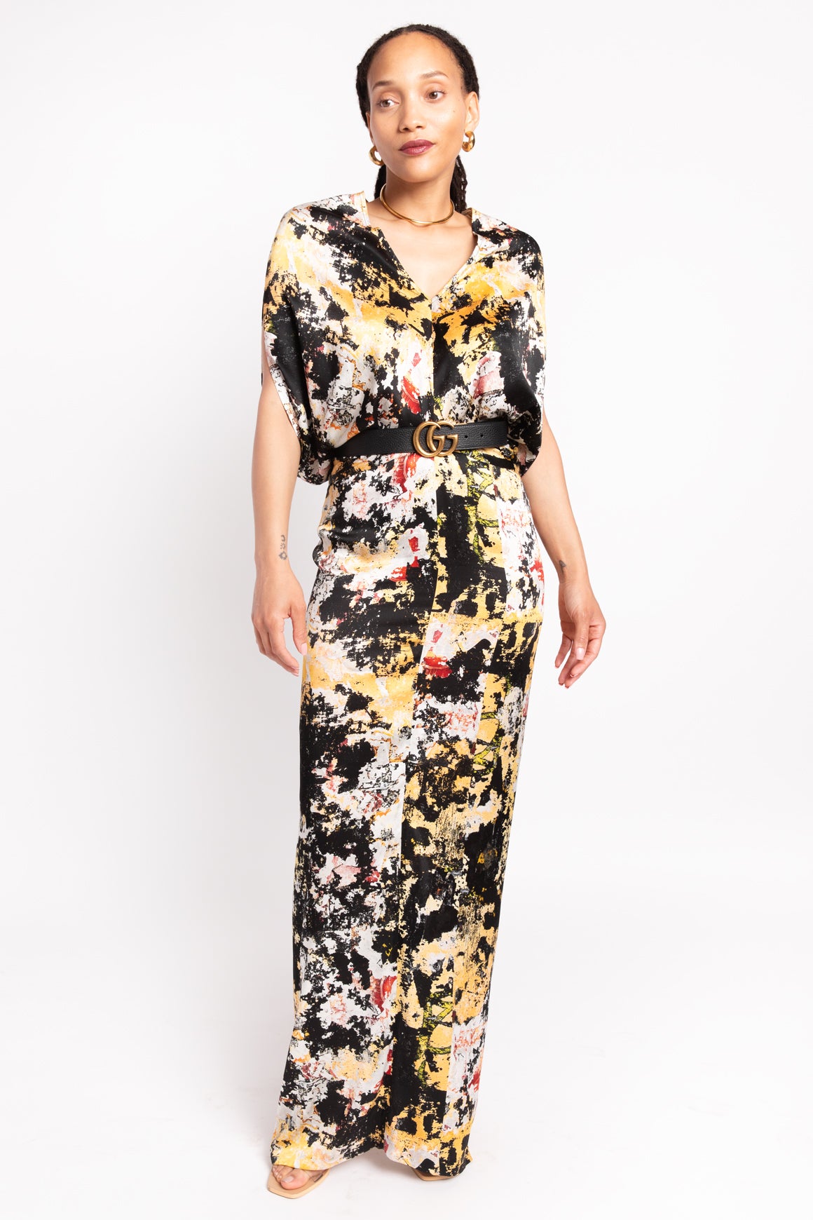 ZERO MARIA CORNEJO Multicolored Printed "Reni" Maxi Dress