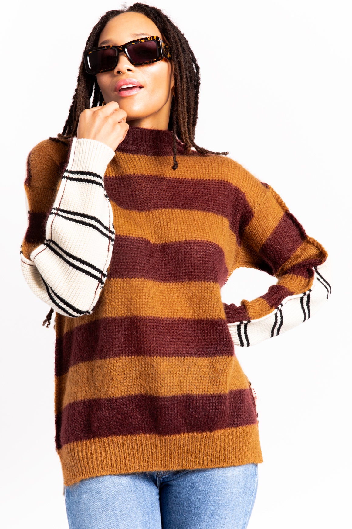 MARNI Two-Sided Striped Sweater