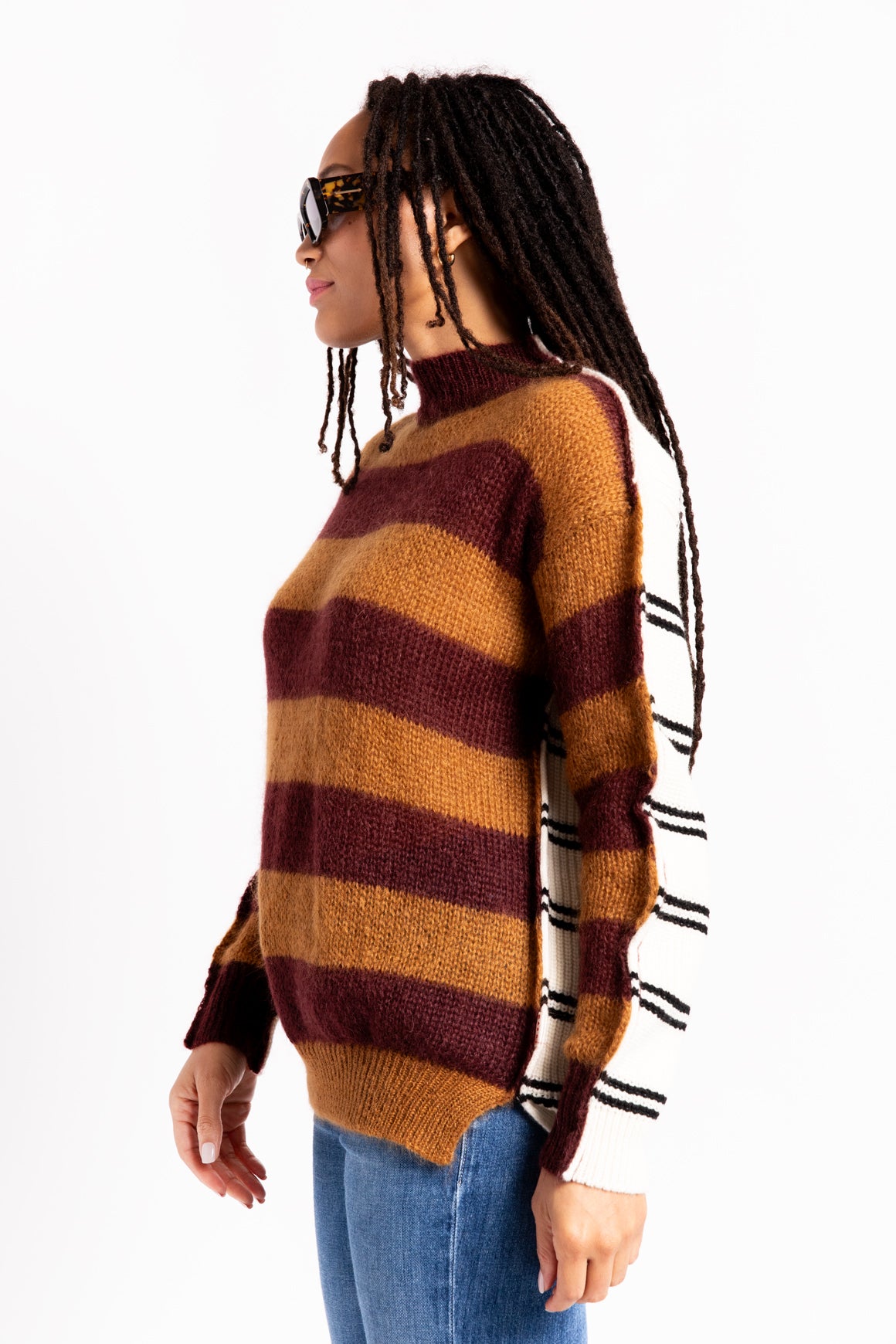 MARNI Two-Sided Striped Sweater