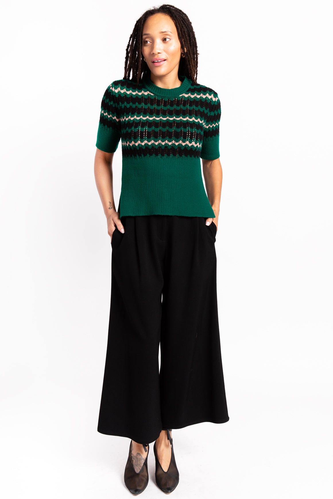 MARNI Green Crew Neck Sweater