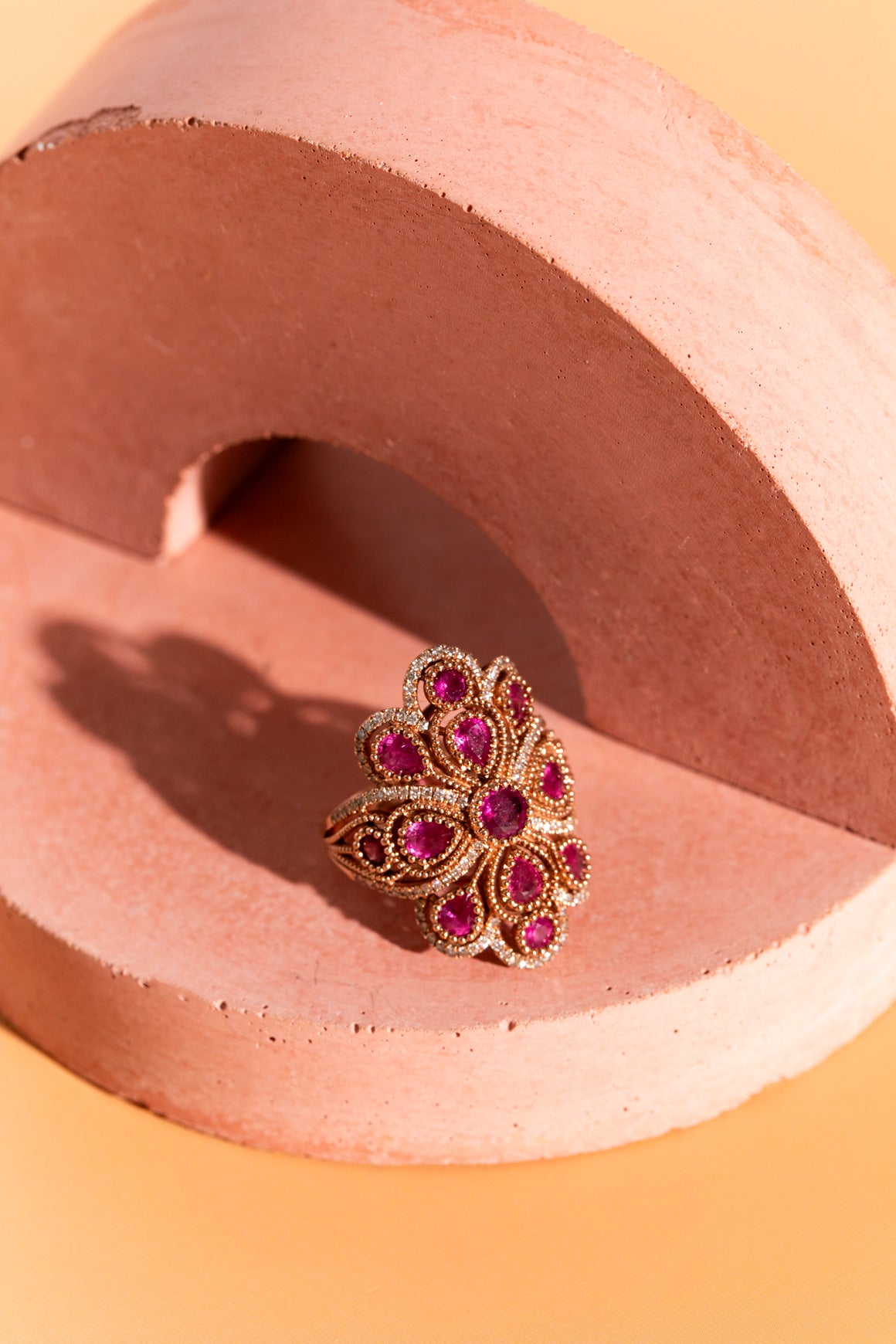 EFFY 14k Ruby & Diamond Statement Ring