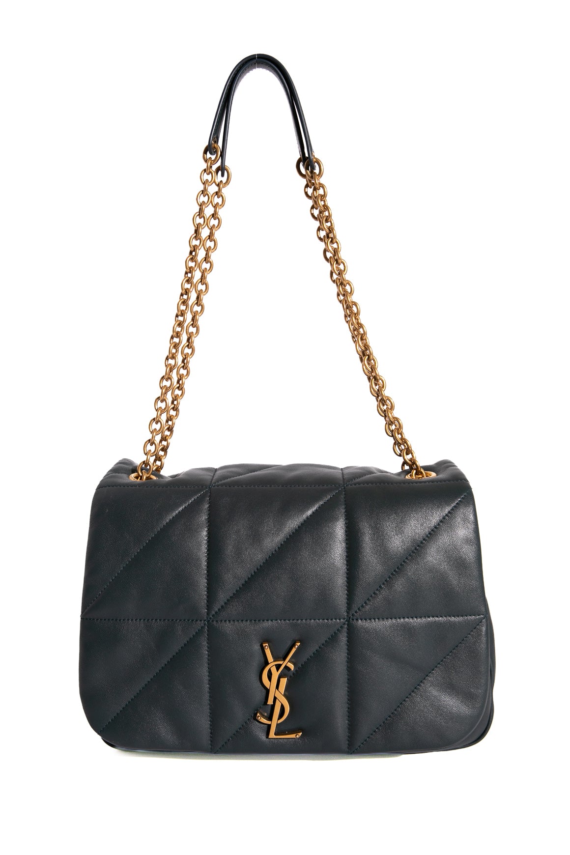 SAINT LAURENT Navy Jamie Patchwork Bag