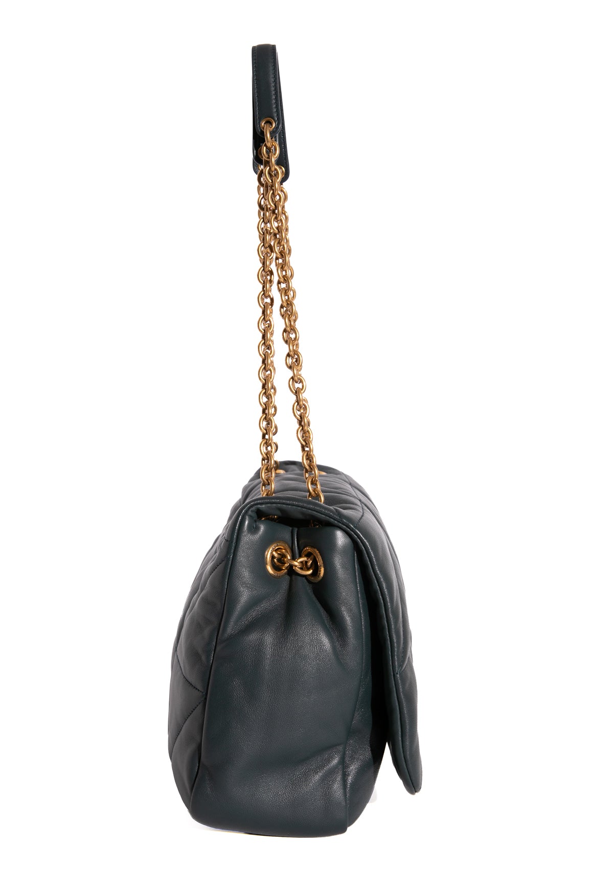 SAINT LAURENT Navy Jamie Patchwork Bag