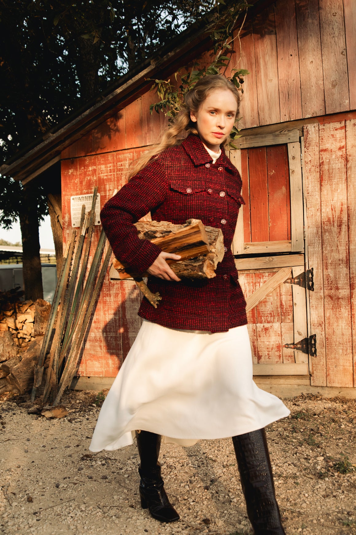 KHAITE Mock Neck Midi Dress (Sz. S)