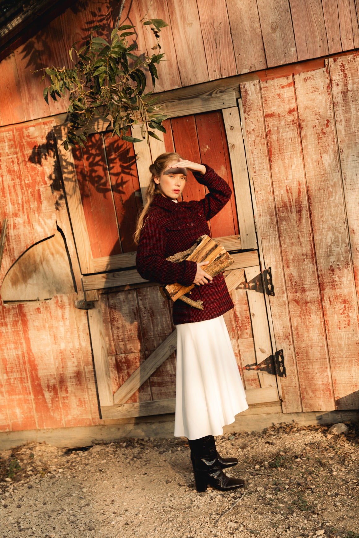 KHAITE Mock Neck Midi Dress (Sz. S)