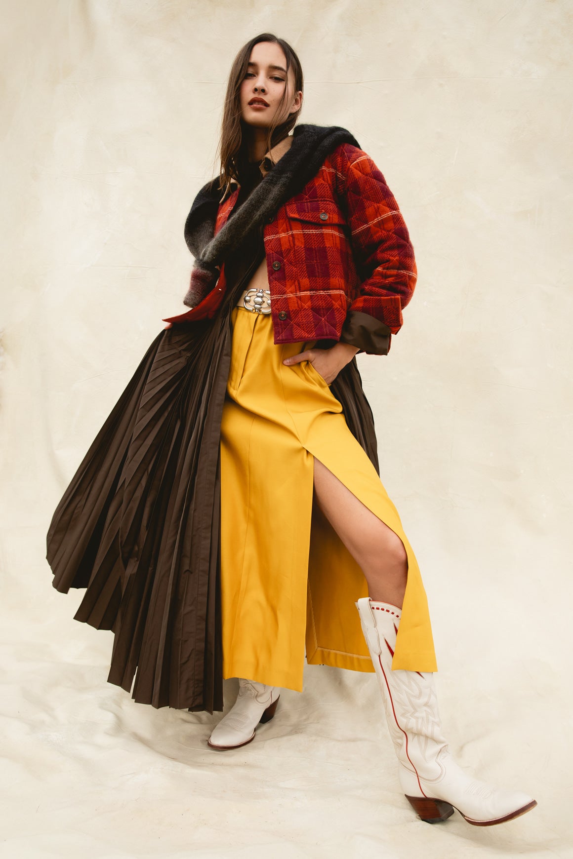 HEIRLOME Mustard A-Line Skirt (Sz. 6)