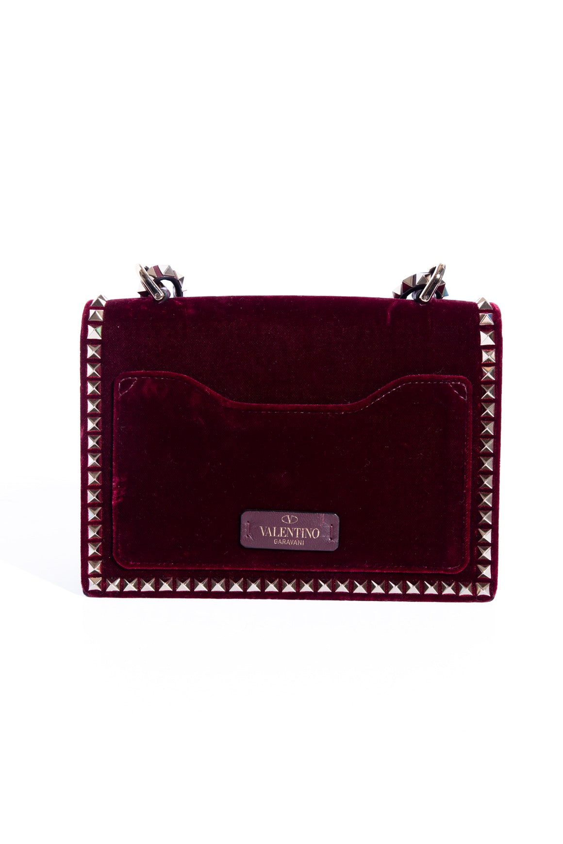 VALENTINO Velvet Rockstud Crossbody Bag