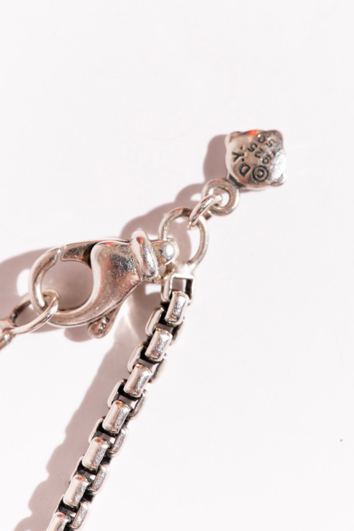 DAVID YURMAN Two Tone Long Cable Linked Necklace