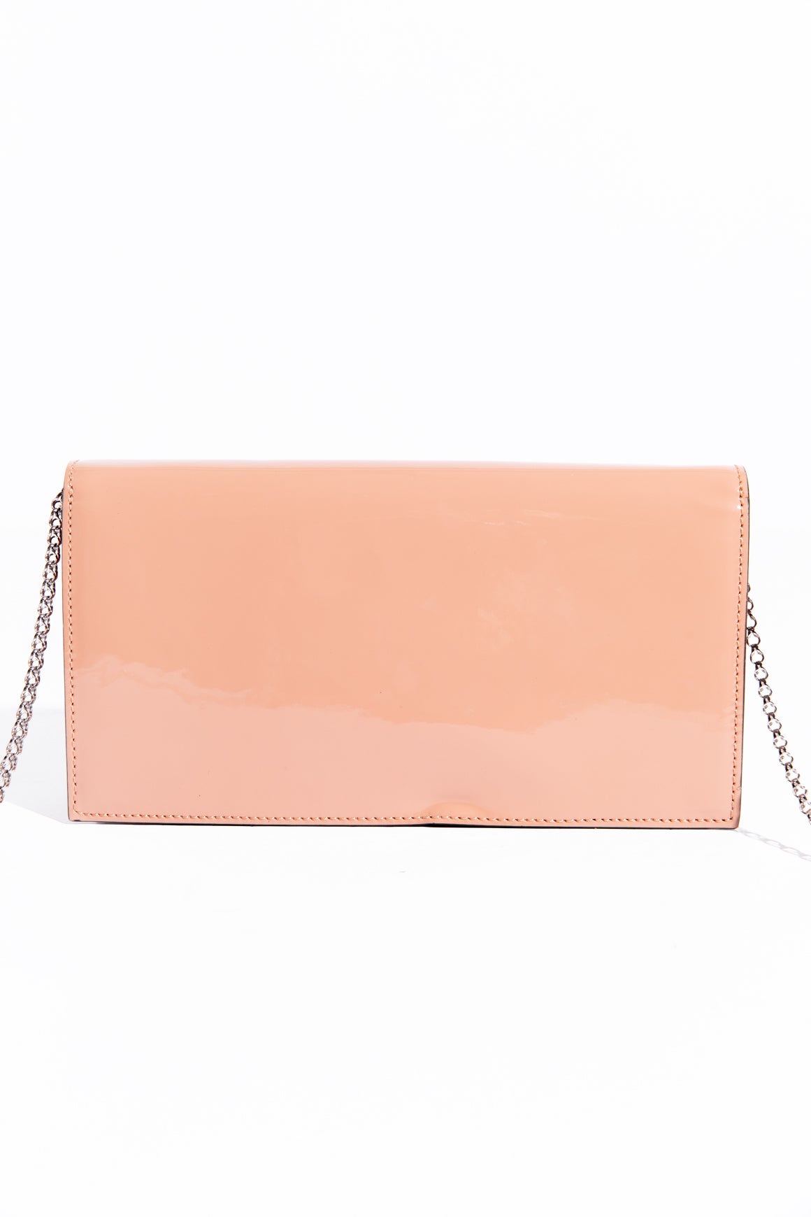 LOUBOUTIN Blush Patent Leather Loubi54 Clutch